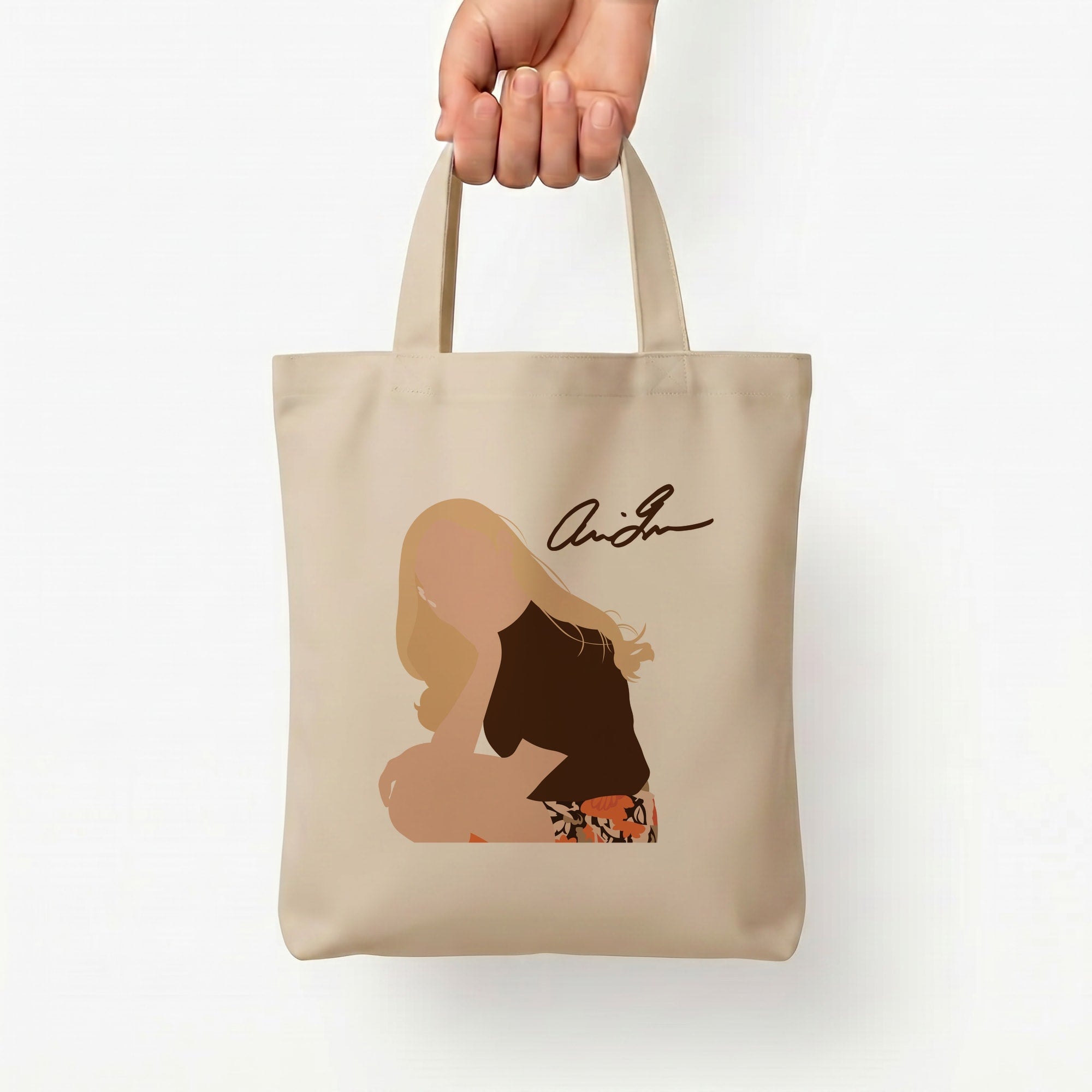 Vintage Pose Tote Bag — Natural / Small