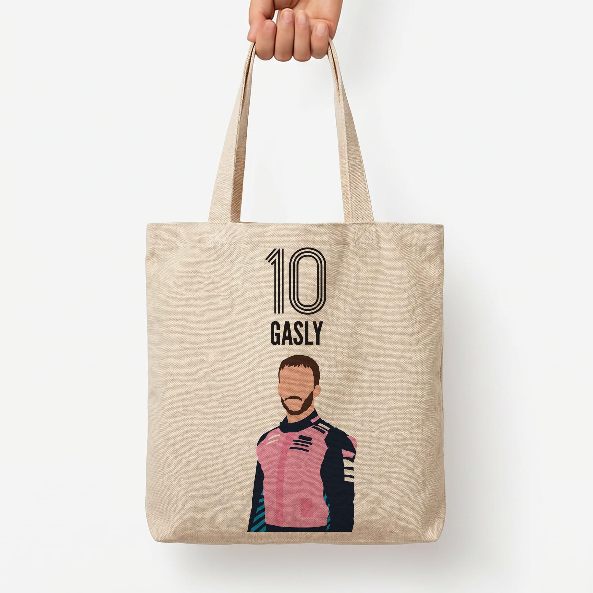 Gasly 2026 Tote Bag — Natural / Large