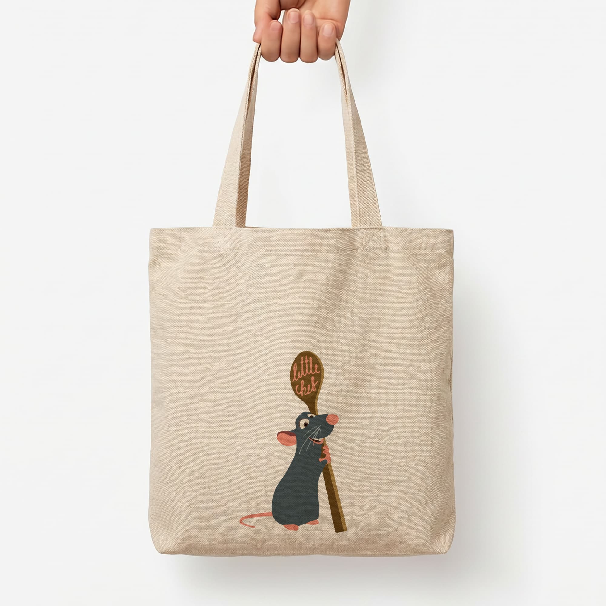 Chef Rat Tote Bag — Natural / Large