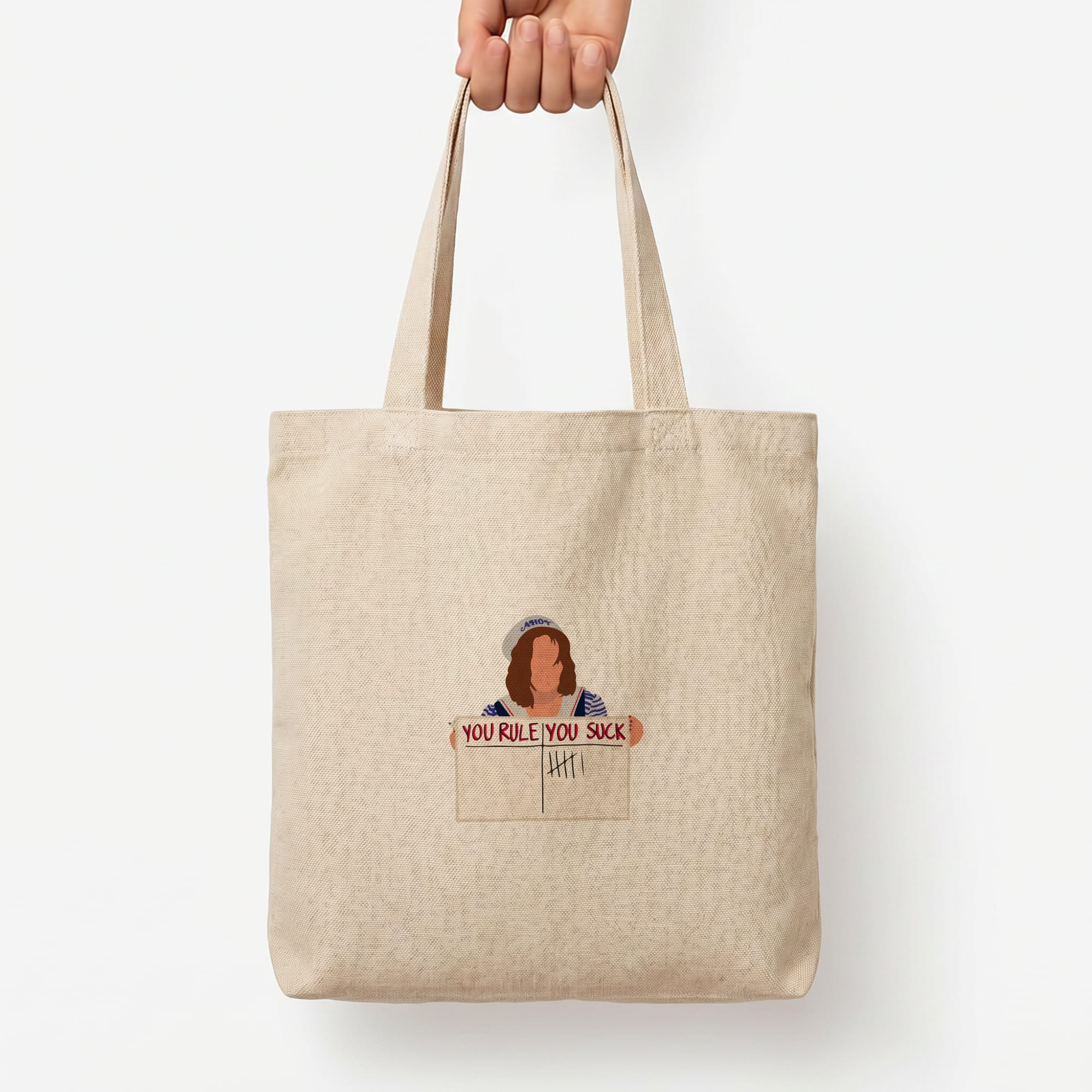 You Suck Tally Tote Bag — Natural / Large