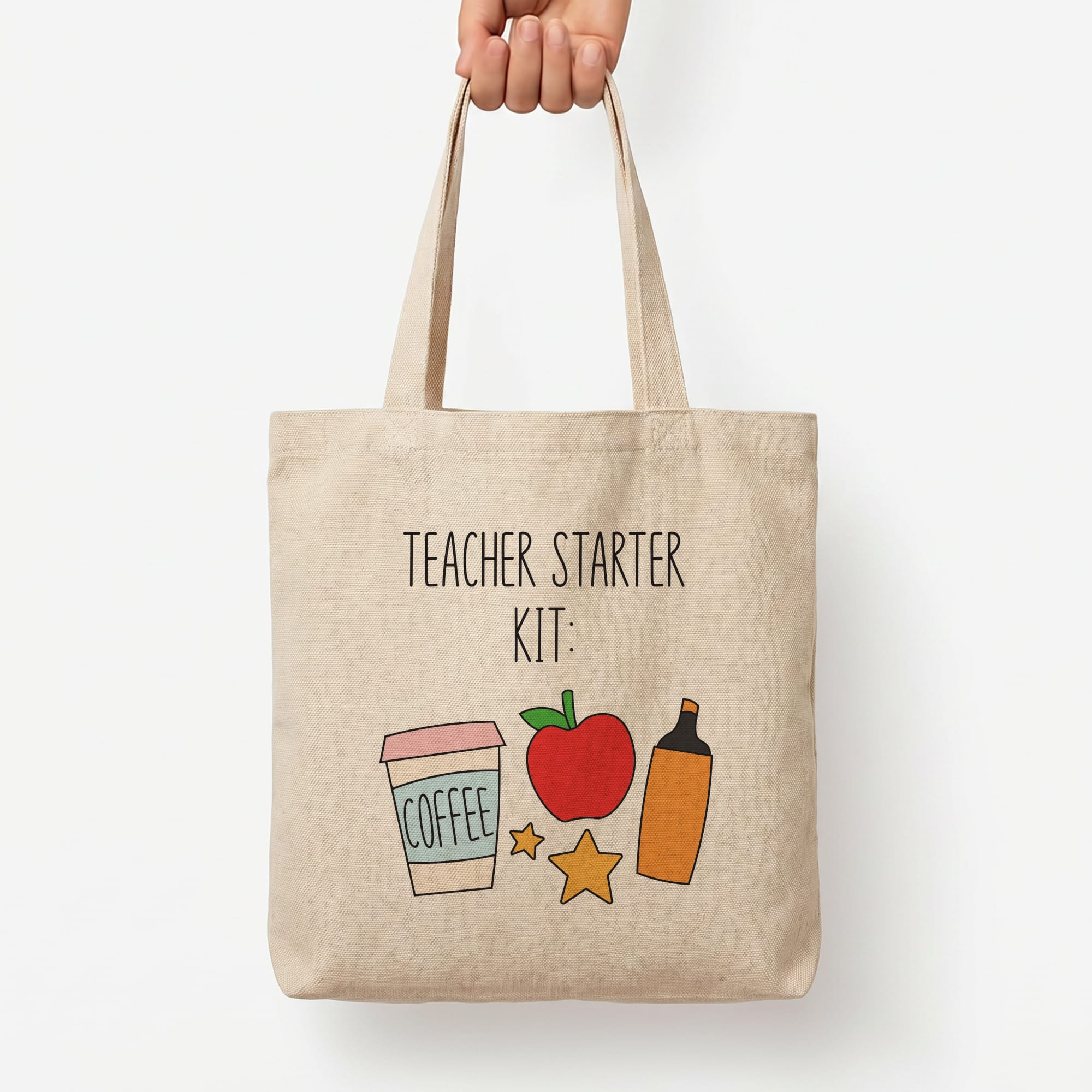 Teacher Starter Kit Tote Bag — Natural / Large