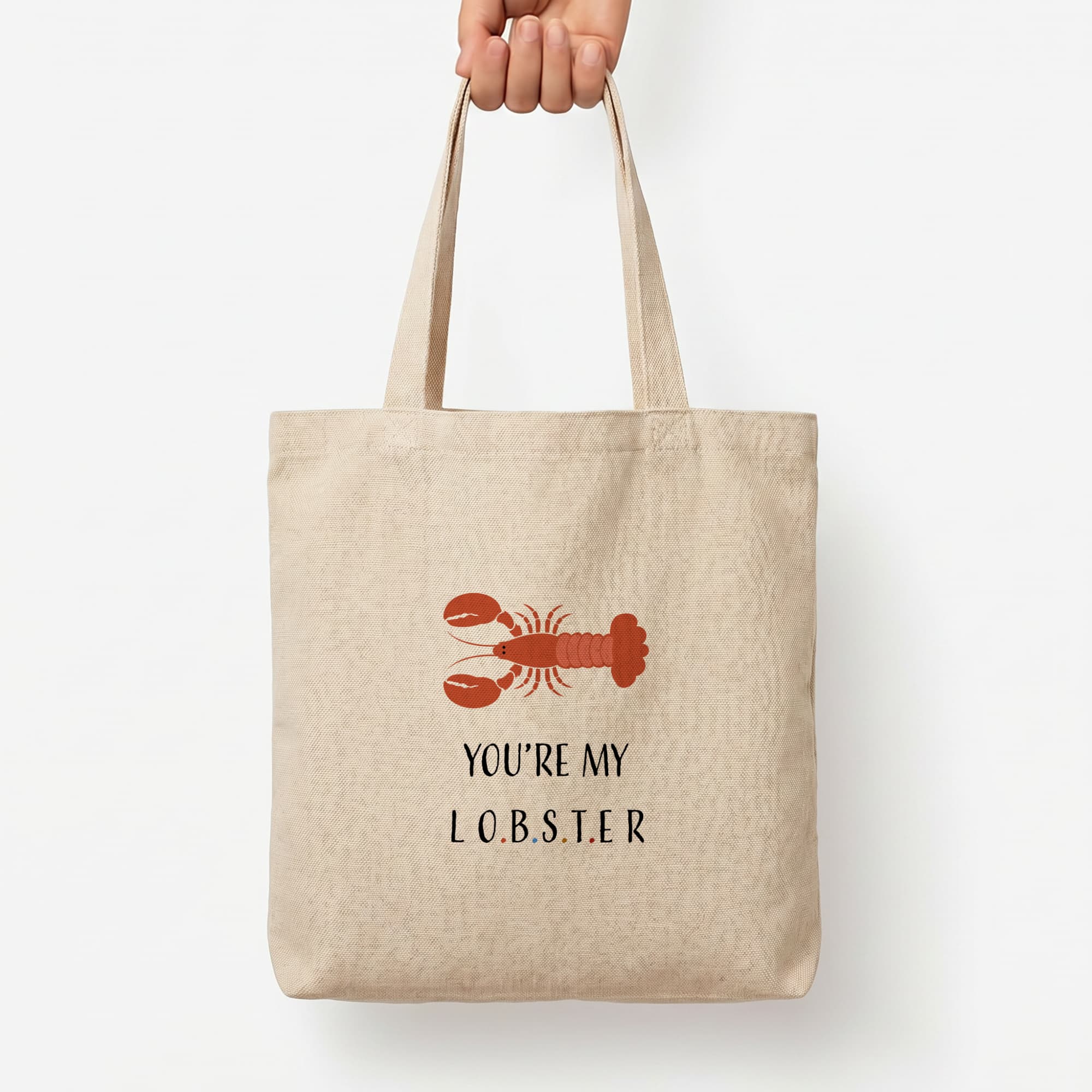 You're My Lobster Tote Bag — Natural / Large
