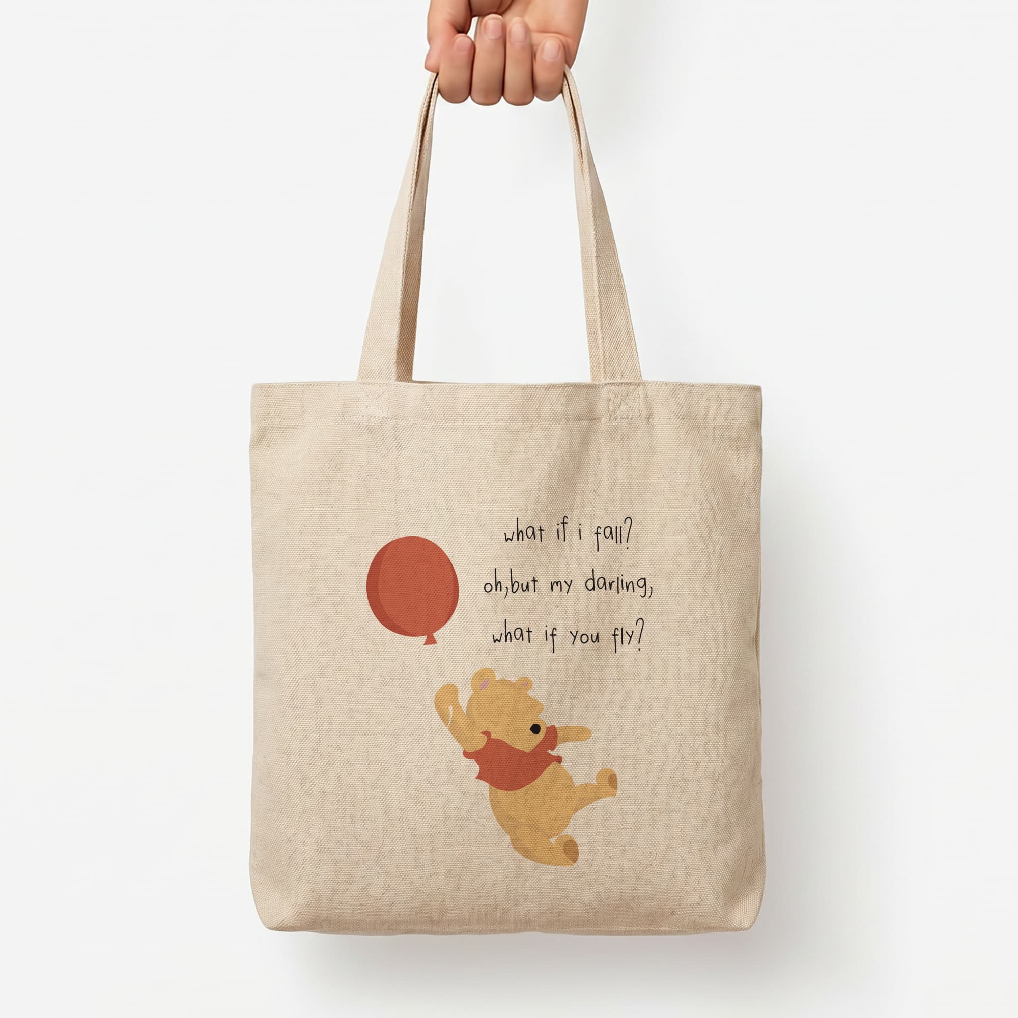 What If I Fail - Winnie Tote Bag — Natural / Large
