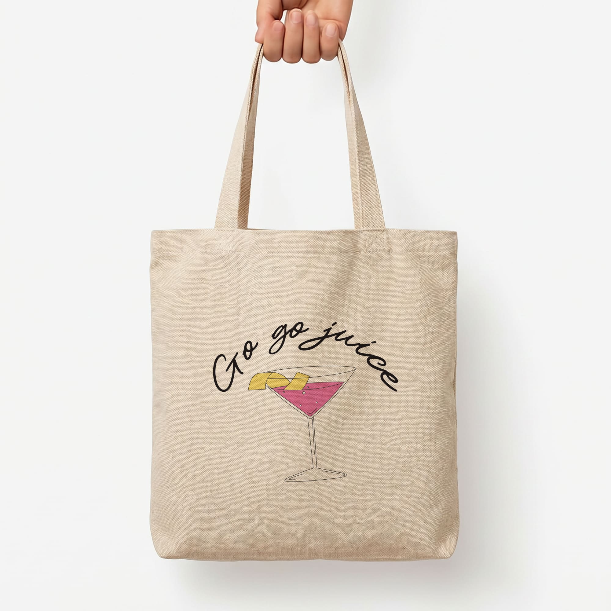 Go-Go Juice Tote Bag — Natural / Large