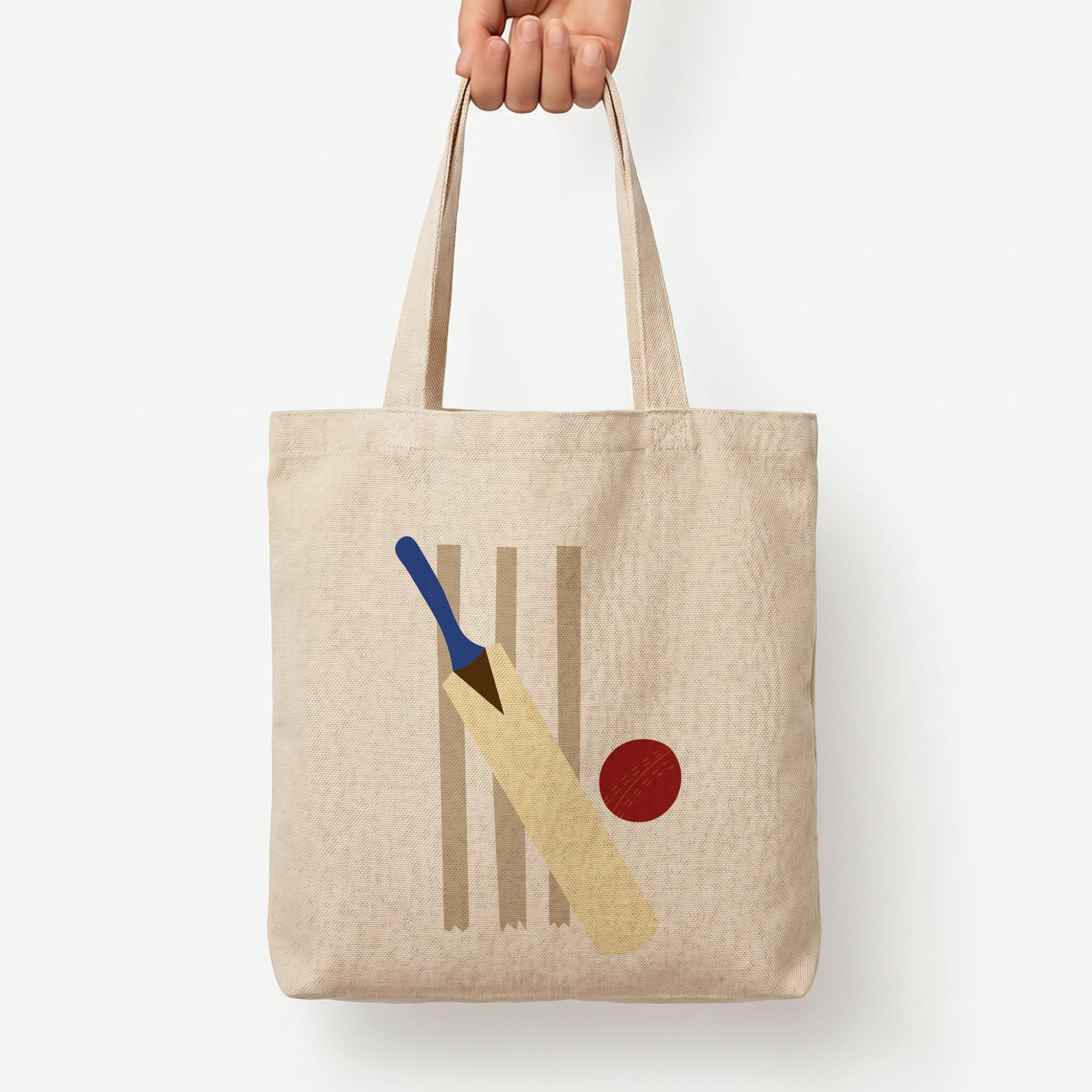 Wickets - Cricket Tote Bag — Natural / Large
