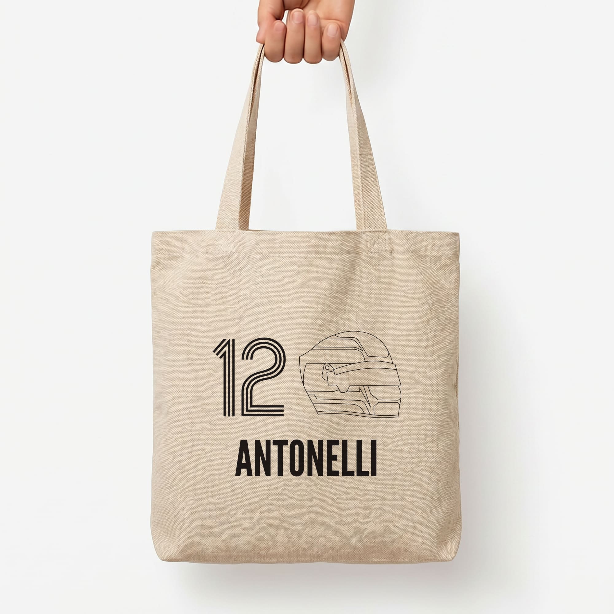 Antonelli Helmet 2026 Tote Bag — Natural / Large