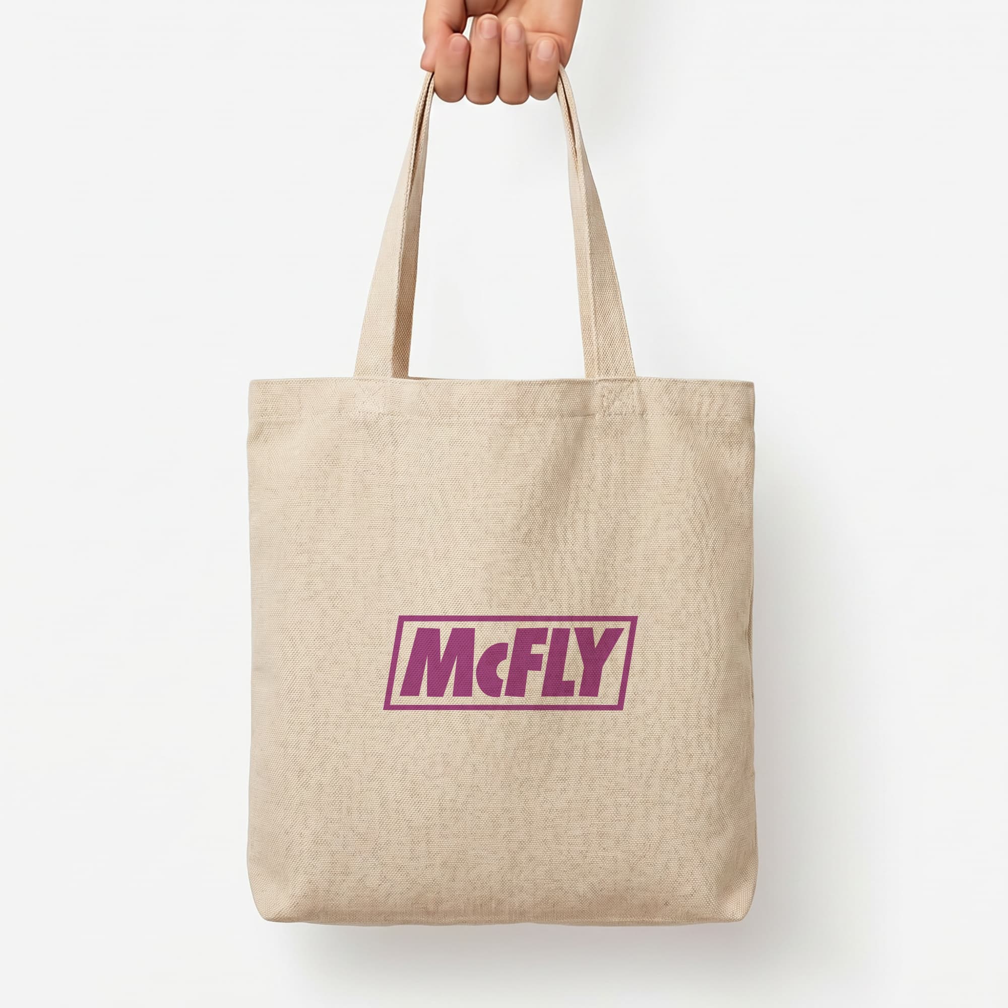 Yellow And Purple - McBand Tote Bag — Natural / Large