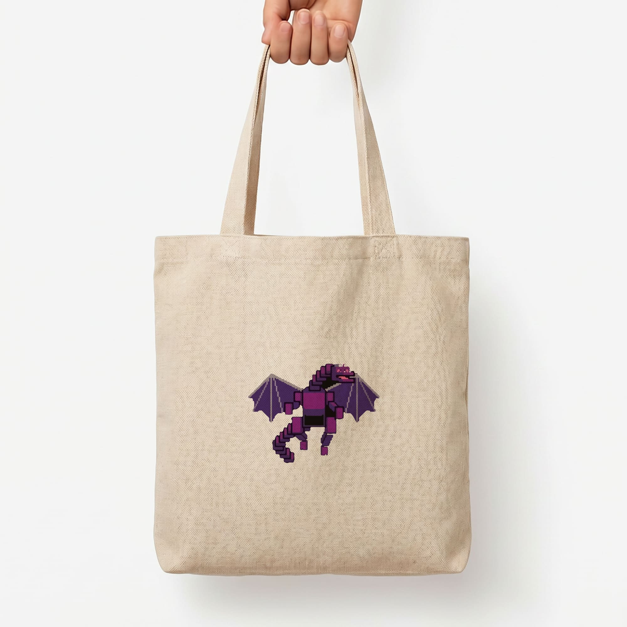 Ender Dragon Tote Bag — Natural / Large