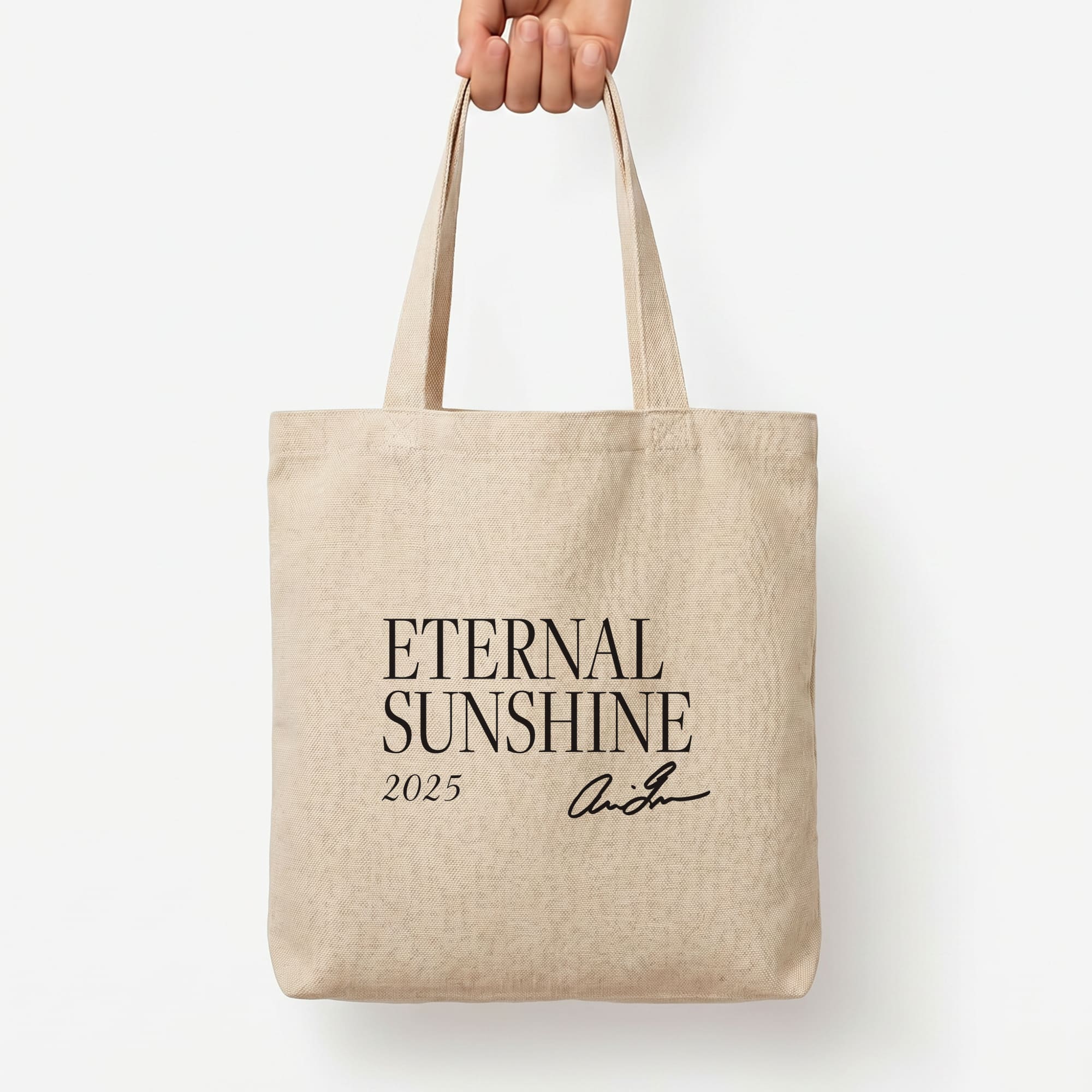 Sunshine Signature 2025 Tote Bag — Natural / Large