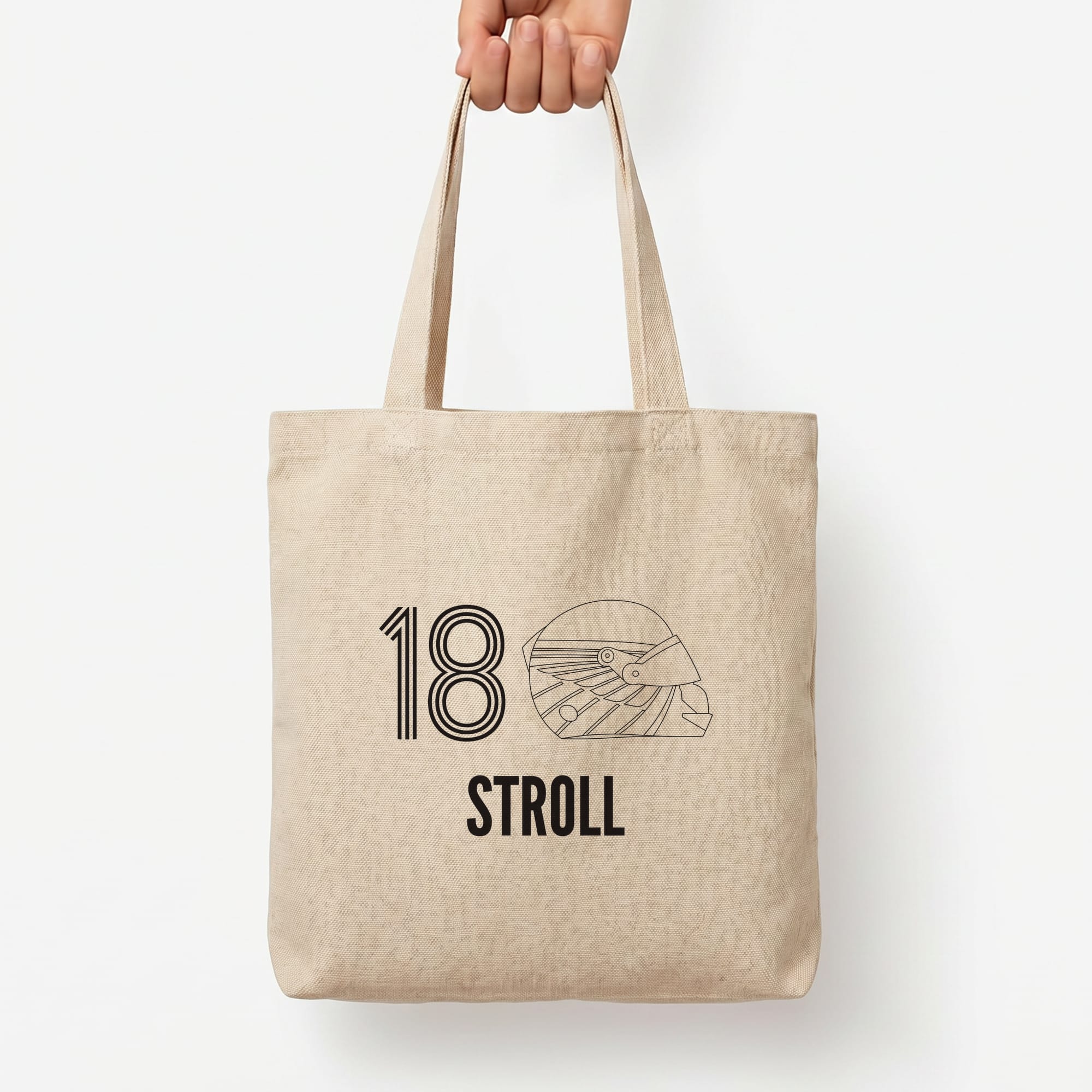 Stroll Helmet 2026 Tote Bag — Natural / Large