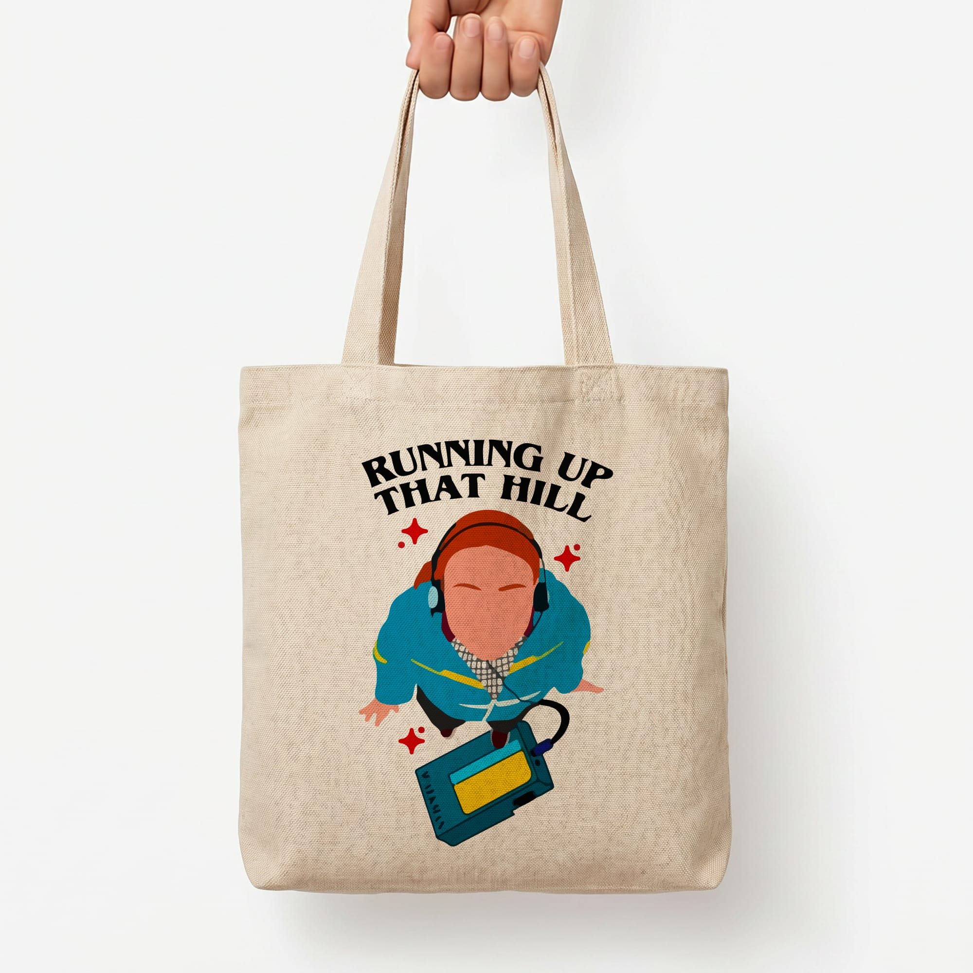 Running Up That Hill Tote Bag — Natural / Large