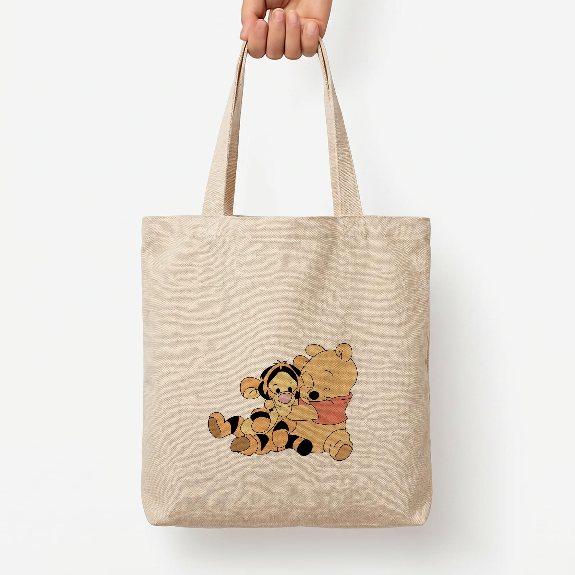 A Hug Said Pooh - Winnie Tote Bag — Natural / Large