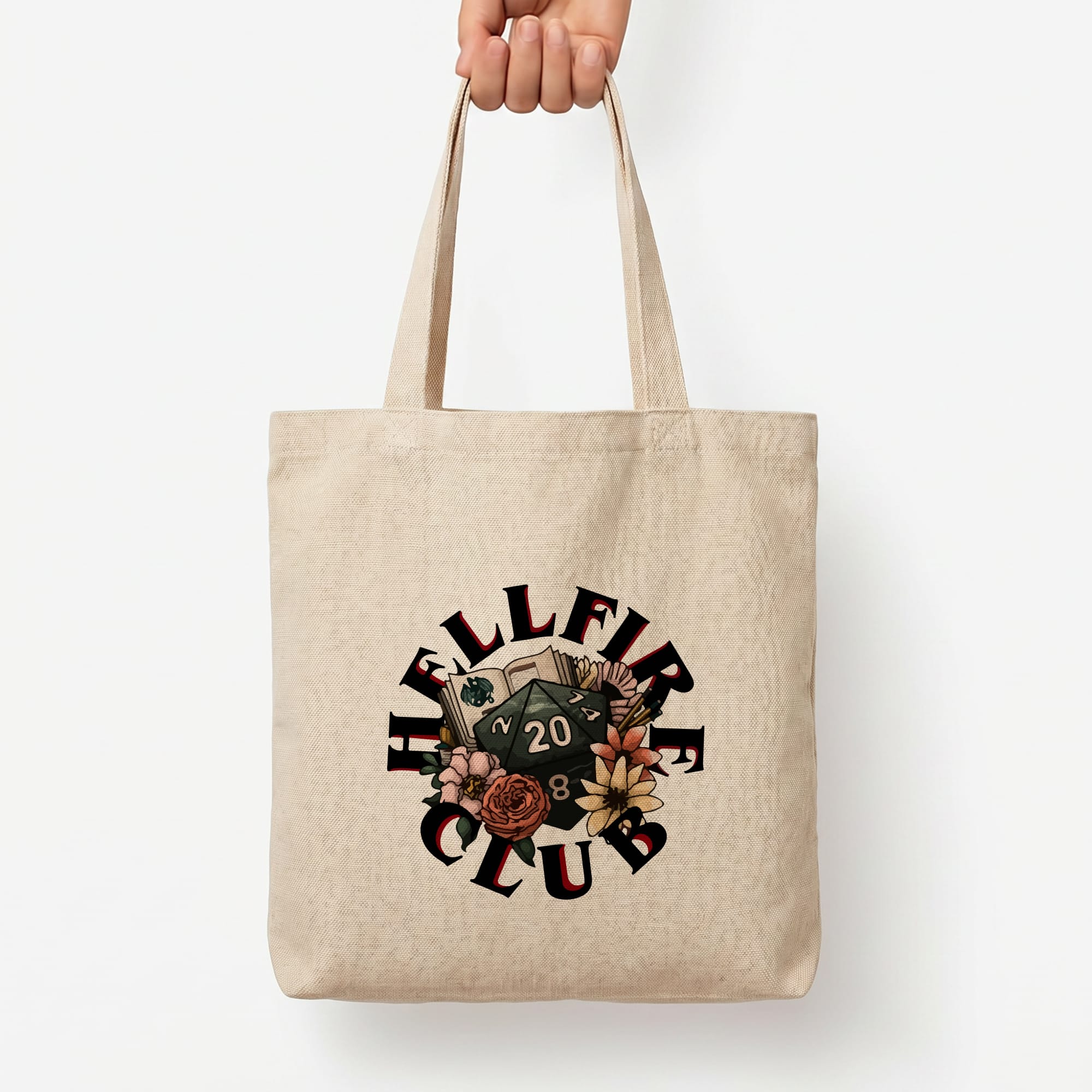 Hellfire Club Tote Bag — Natural / Large