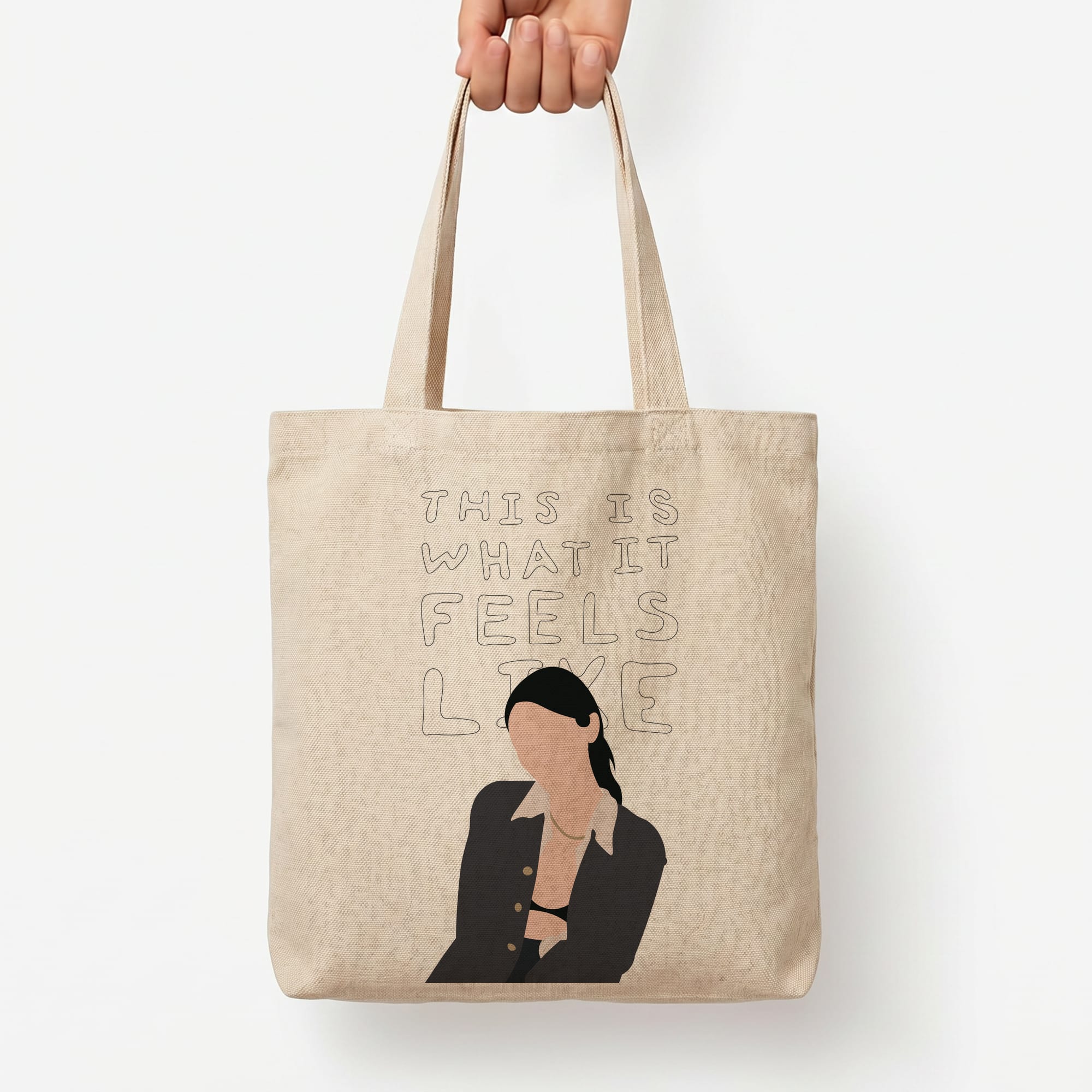 This Is What It Feels Like - Abrams Tote Bag — Natural / Large