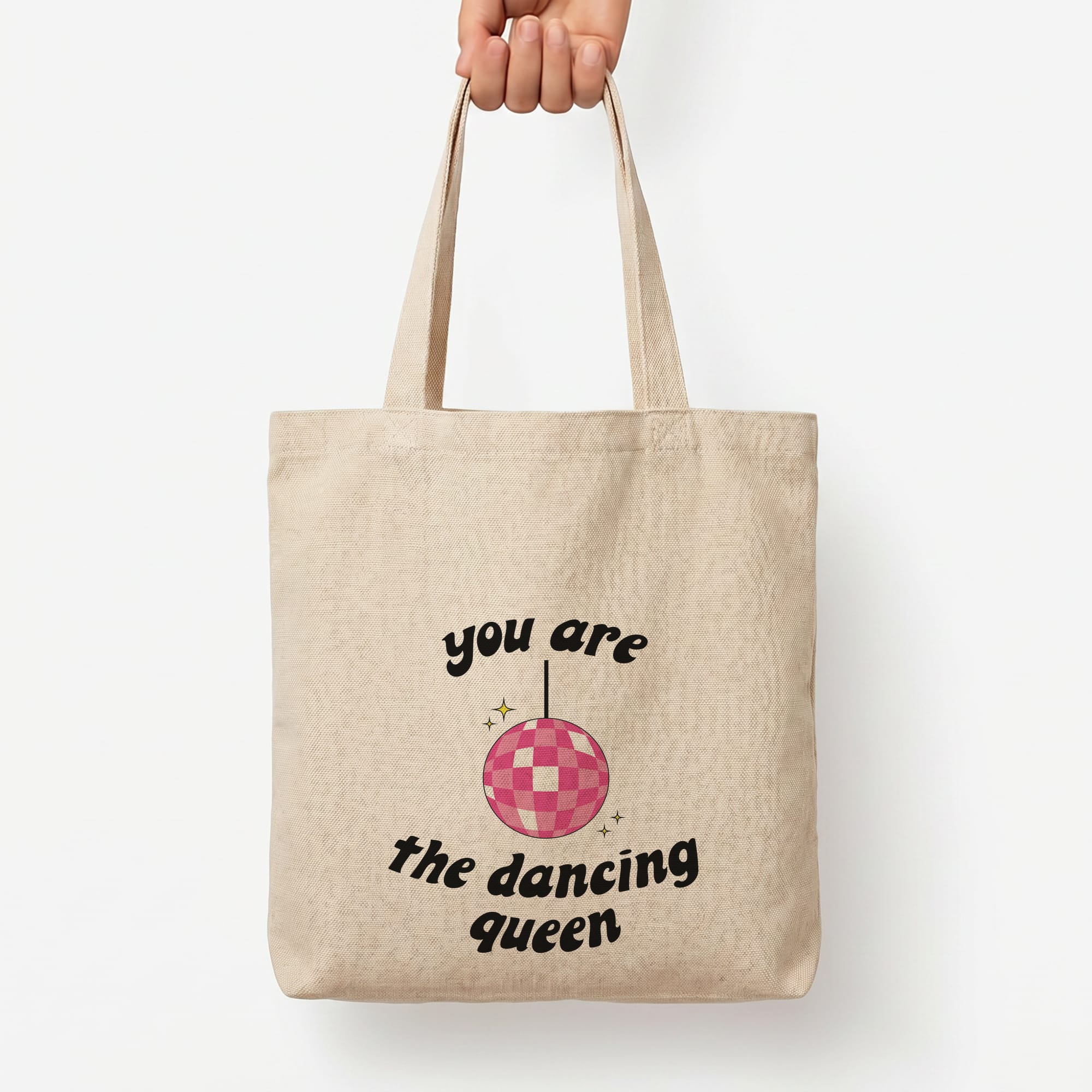 Dancing Queen Tote Bag — Natural / Large