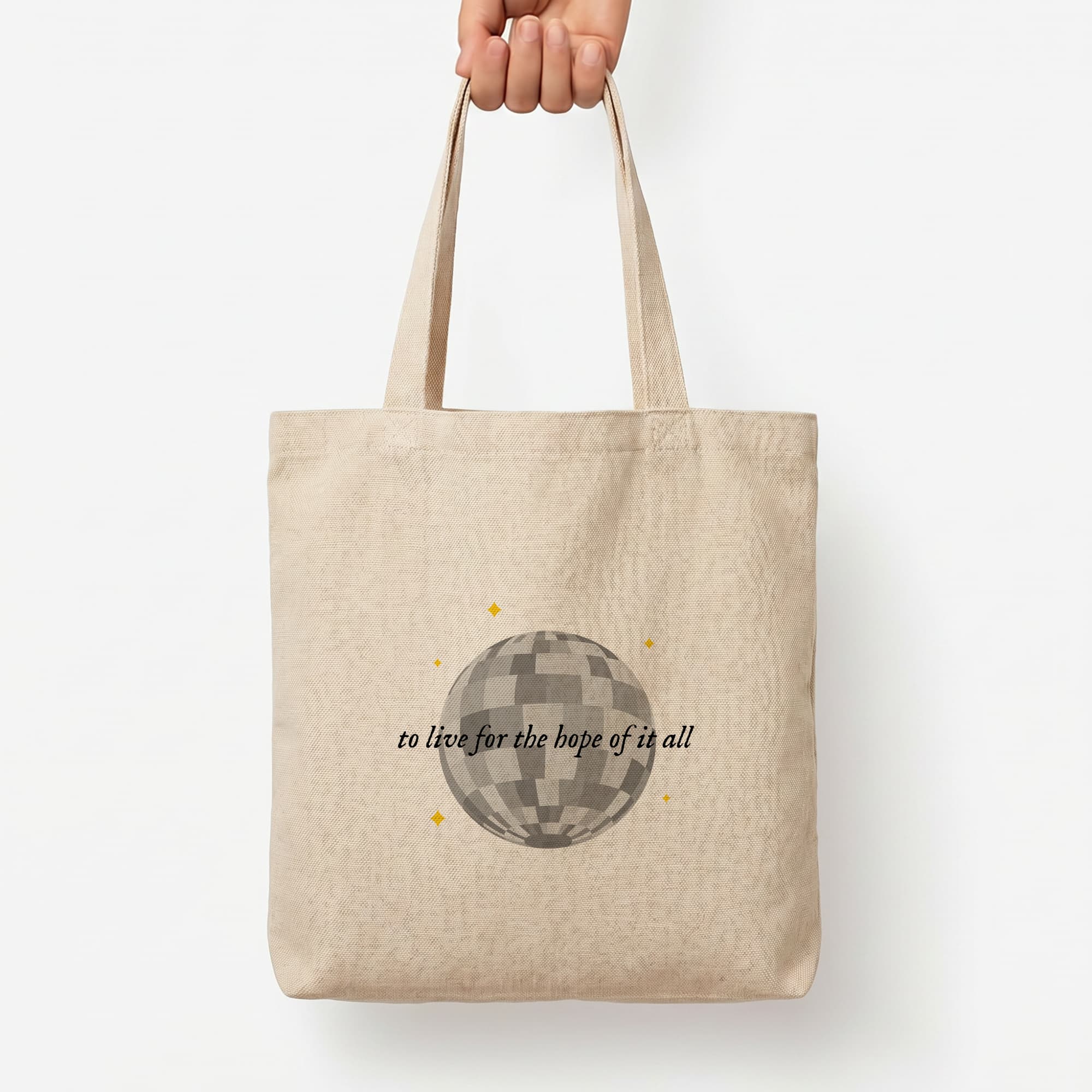 To Live For The Hope Of It All - Taylor Tote Bag — Natural / Large