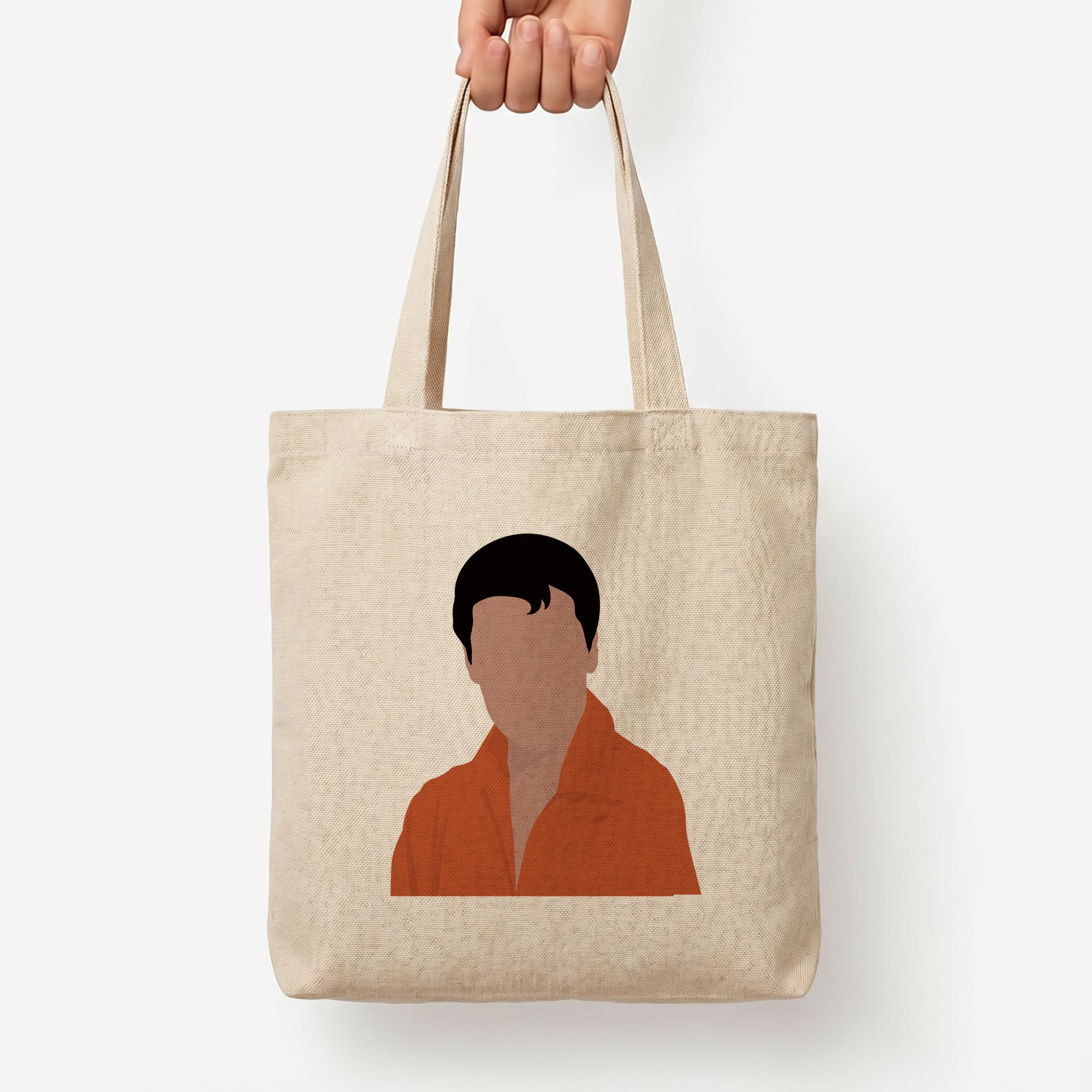 Faceless Elvis Tote Bag — Natural / Large