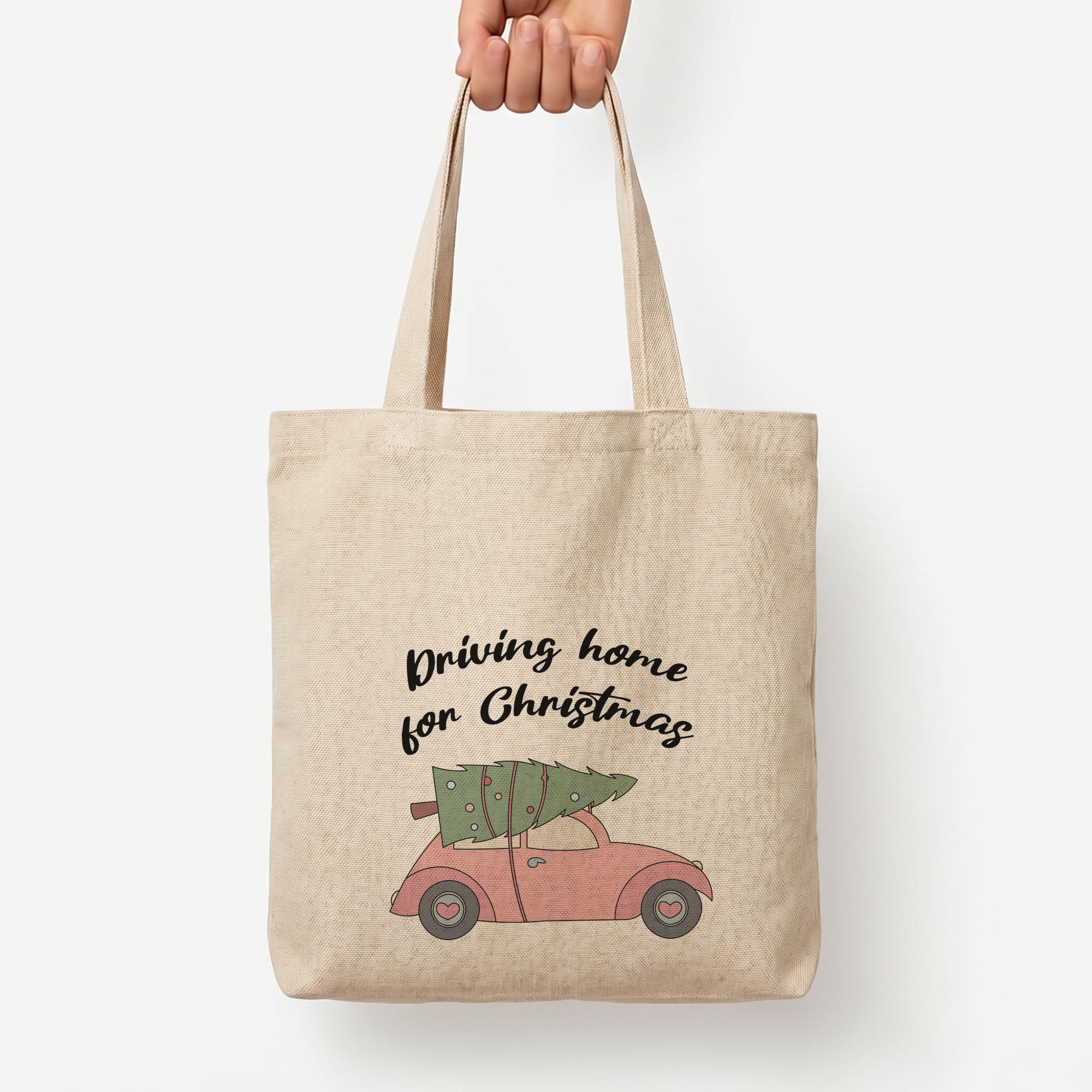 Driving Home For Christmas - Christmas Songs Tote Bag — Natural / Large