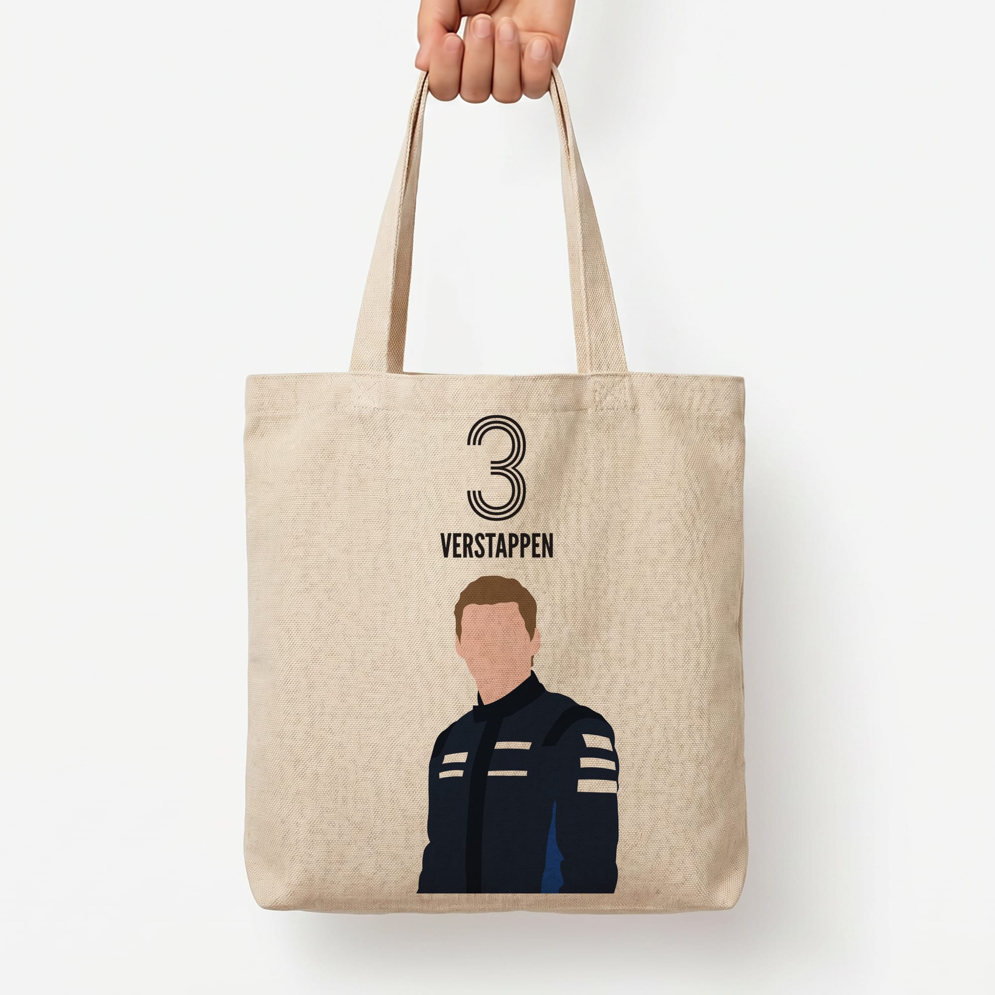 Verstappen 2026 Tote Bag — Natural / Large