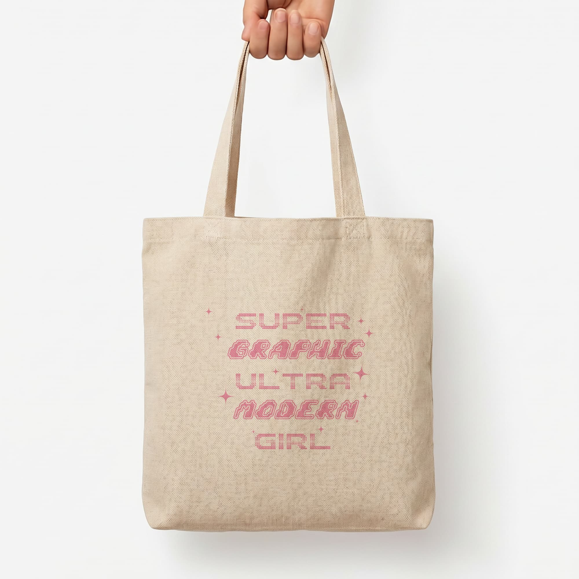 Super Graphic Ultra Modern Girl - Chappell Tote Bag — Natural / Large