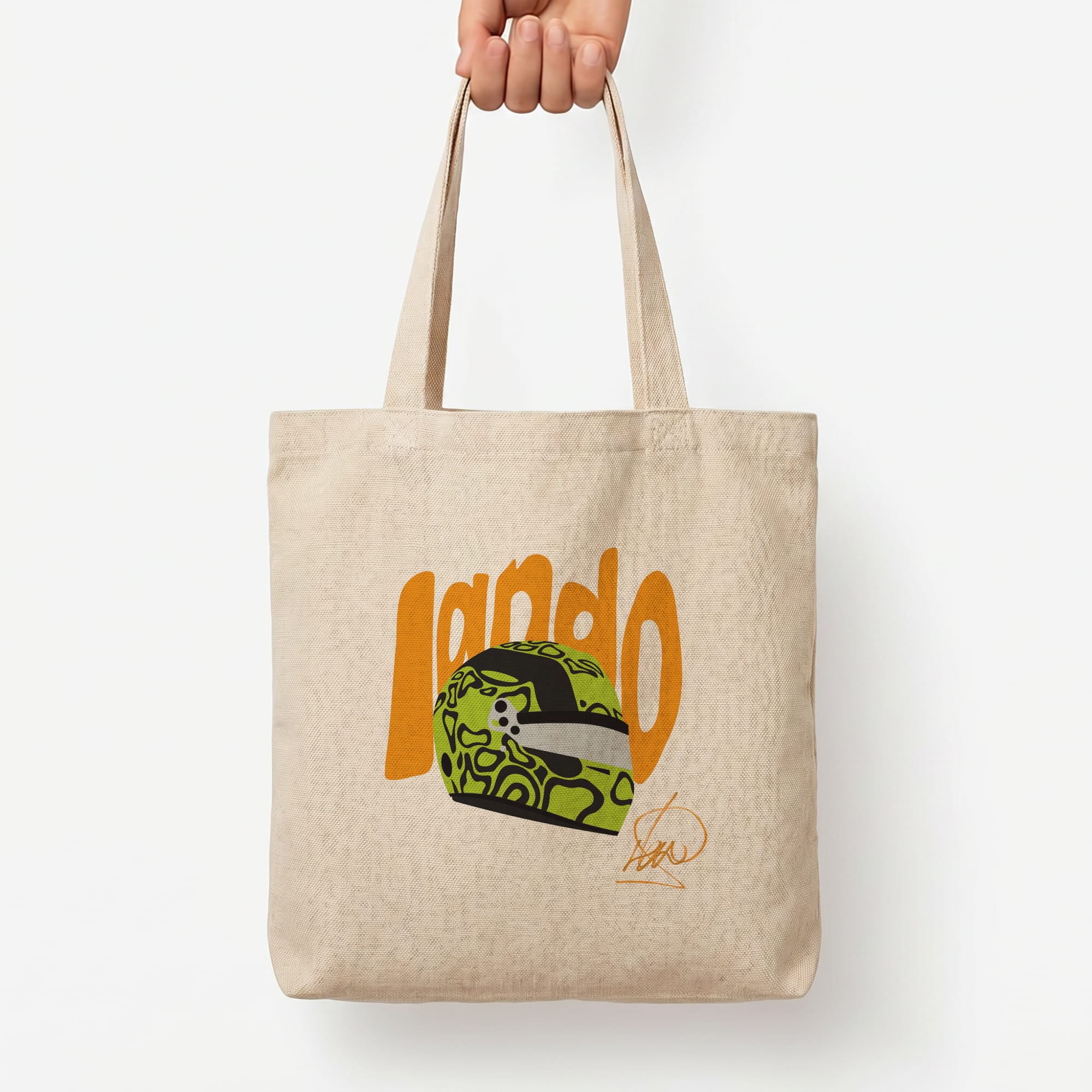 Abstract Lando Tote Bag — Natural / Large