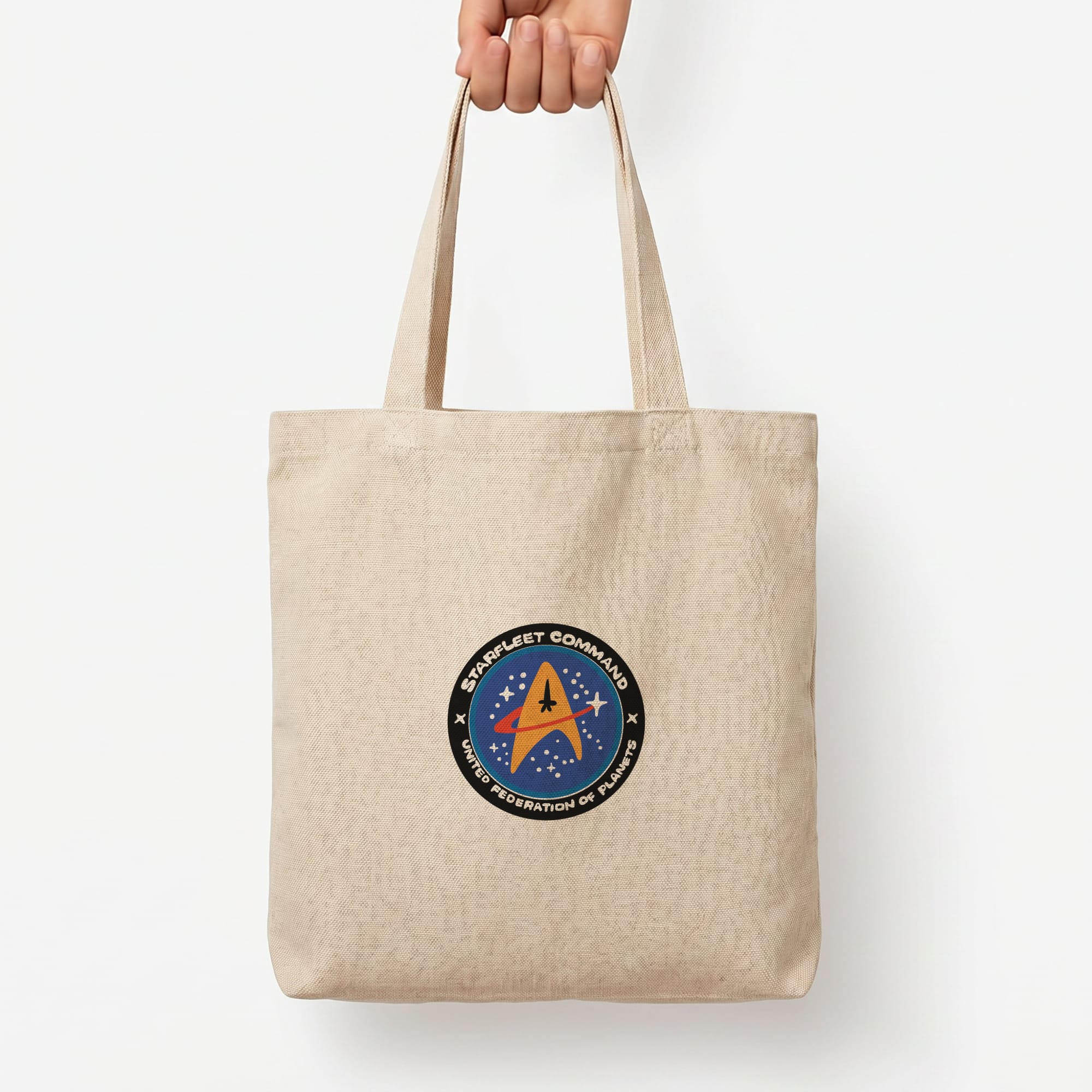 Starfleet command Tote Bag — Natural / Large