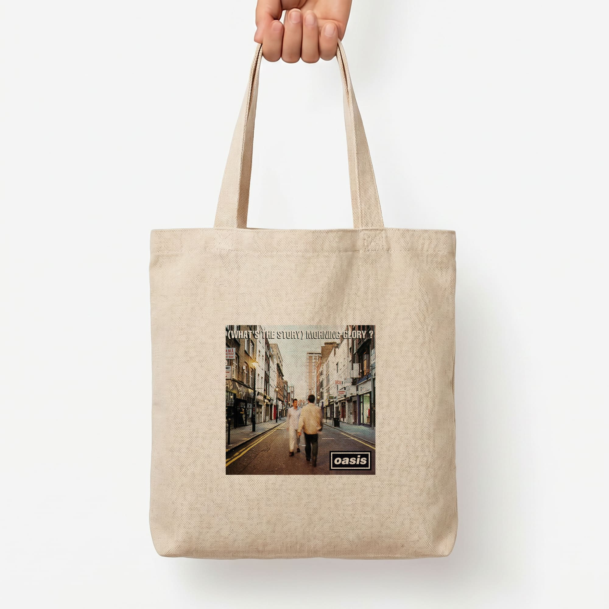 What's The Story Tote Bag — Natural / Large