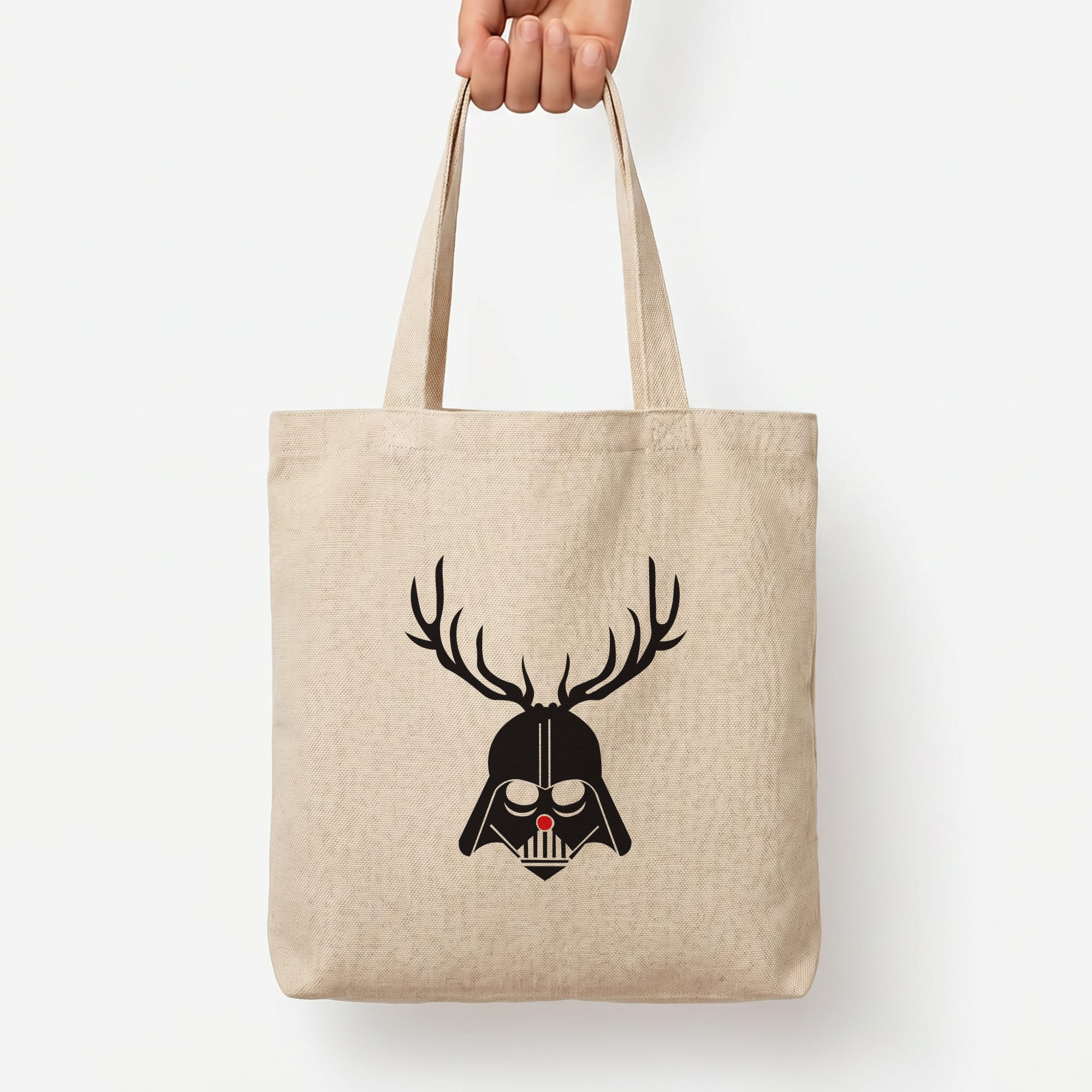 Christmas Darth Vader Tote Bag — Natural / Large