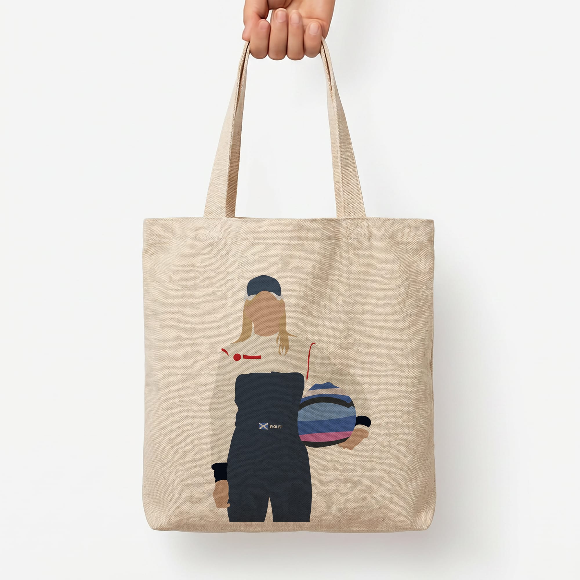 Wolf - F1 Tote Bag — Natural / Large