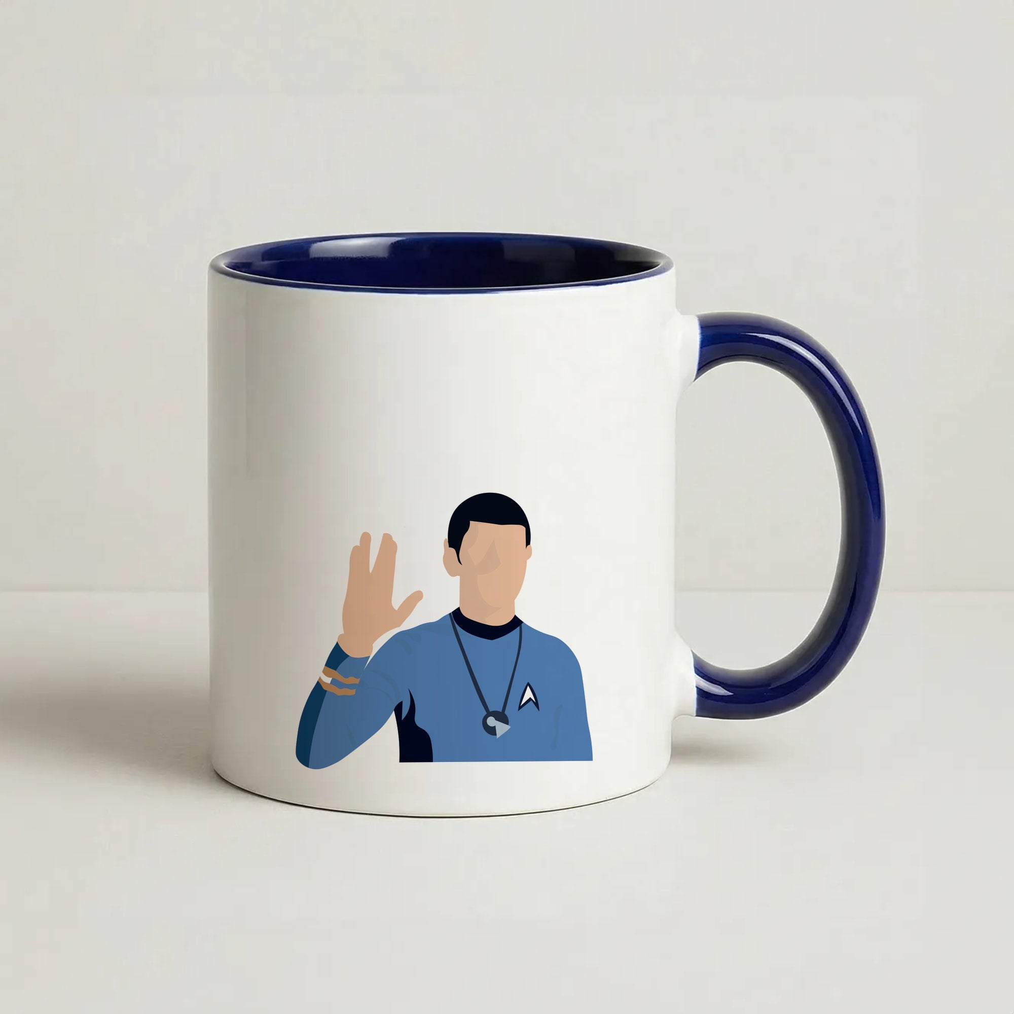 Spock Coffee Navy Blue Mug
