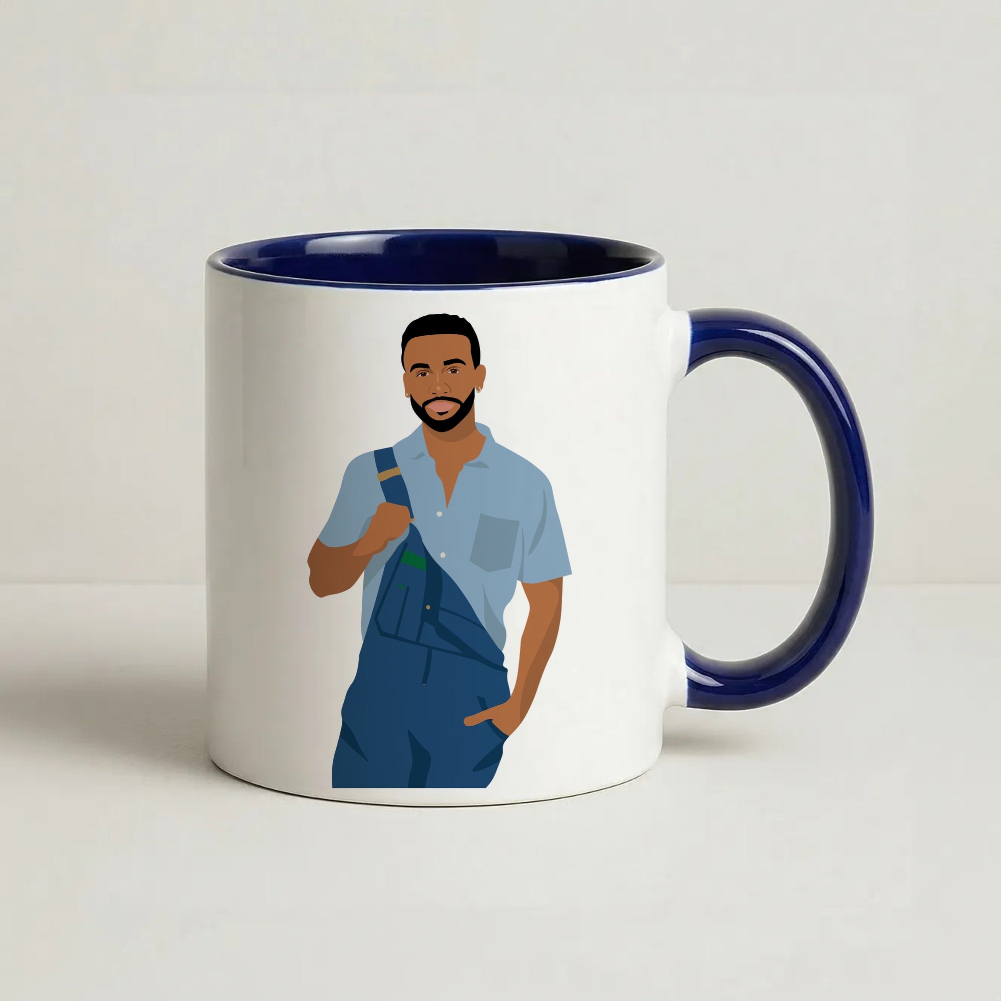 Aston Coffee Navy Blue Mug