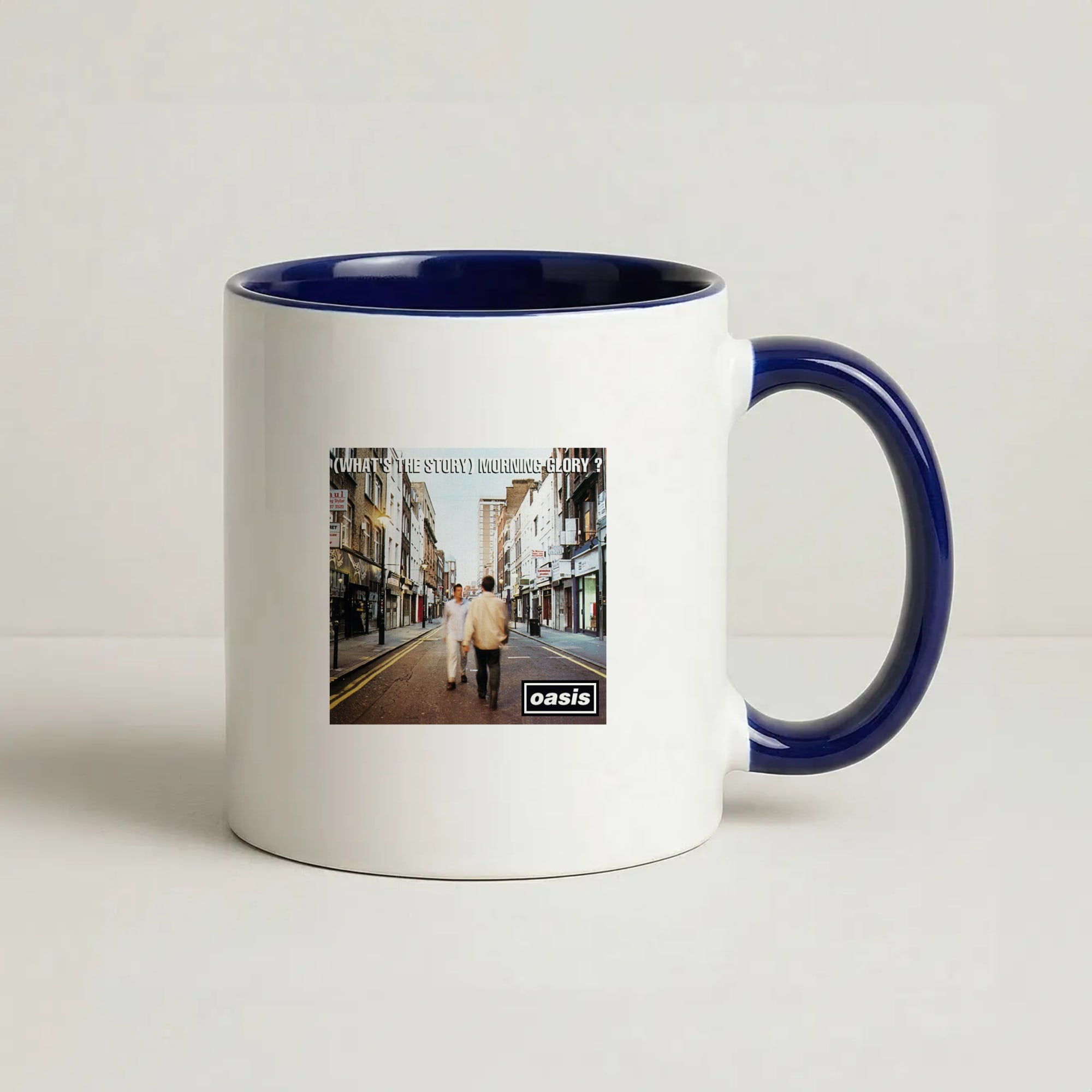 What's The Story Coffee Navy Blue Mug