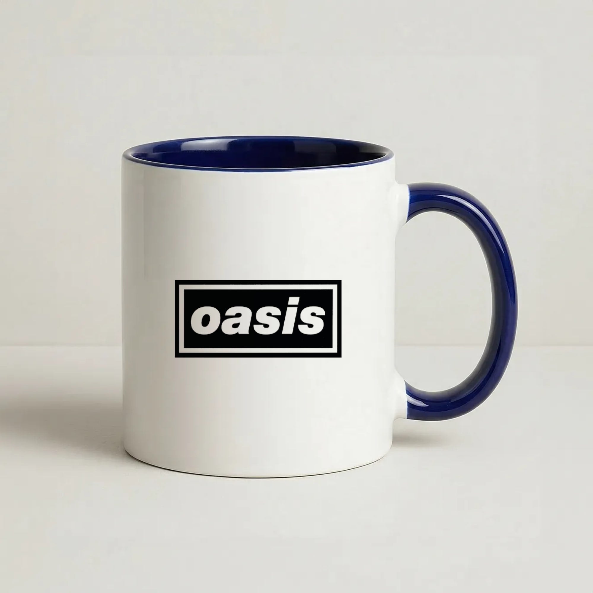 Band Name Coffee Navy Blue Mug
