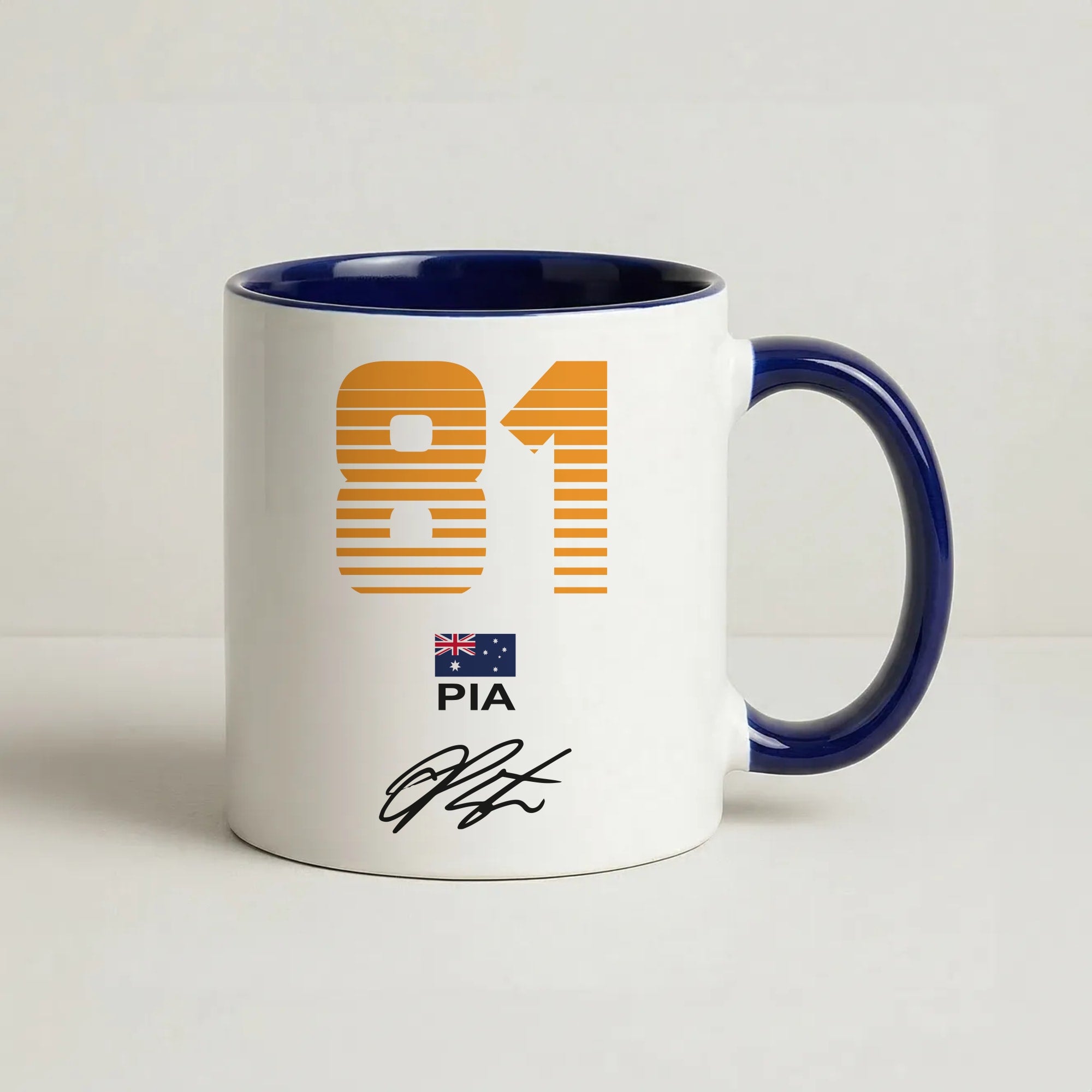 Piastri - F1 Coffee Navy Blue Mug