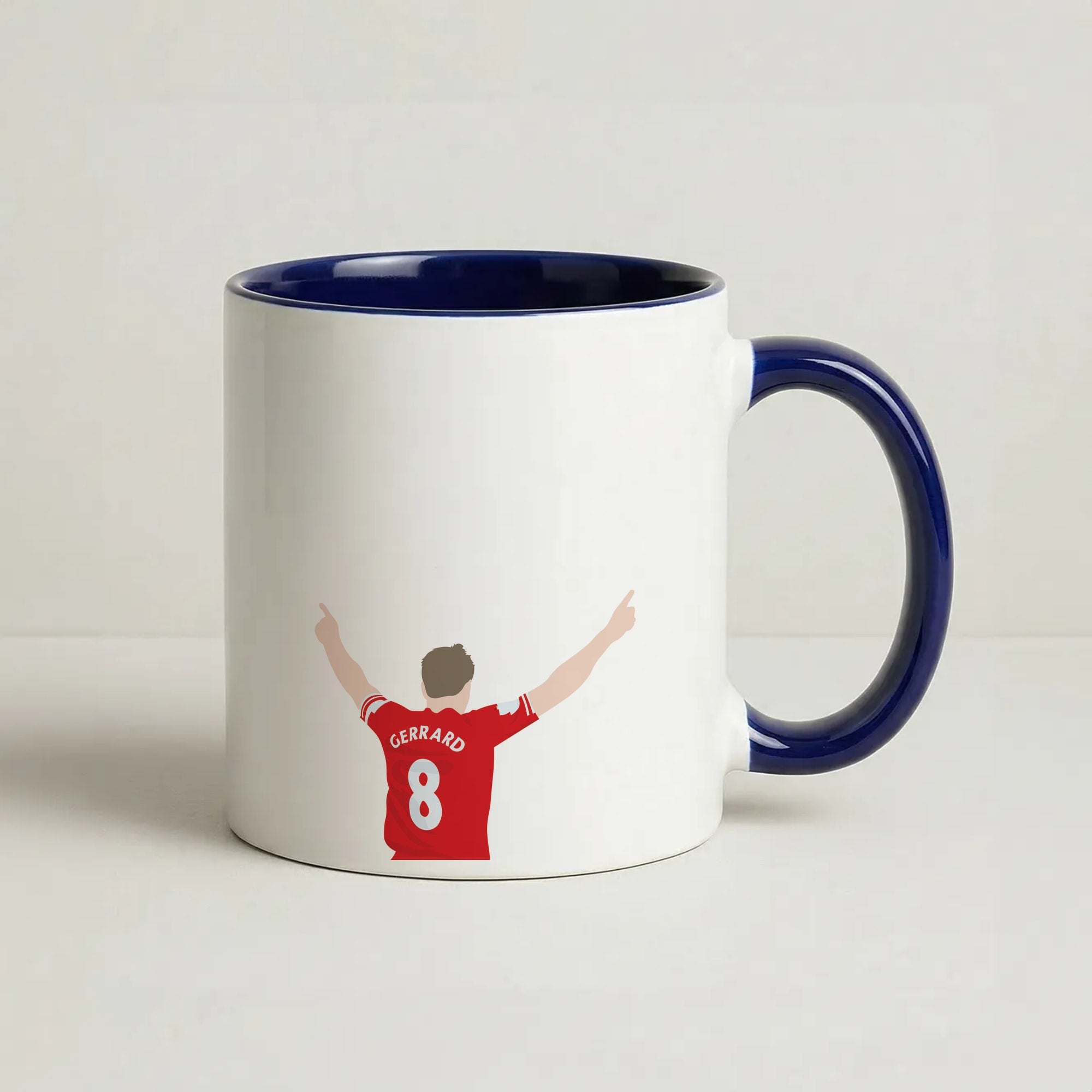 Gerrard - Football Coffee Navy Blue Mug