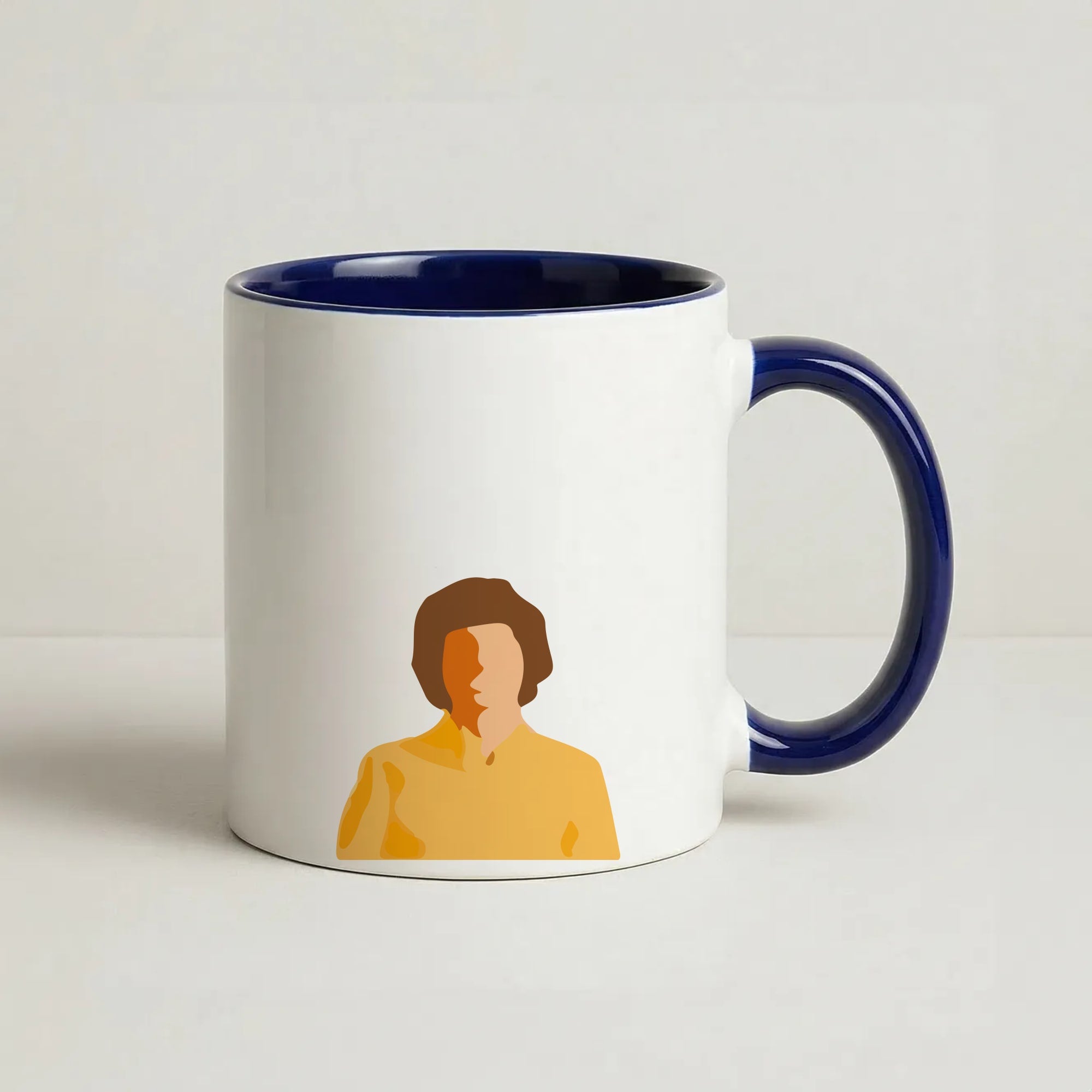 Faceless Mike - Stranger Things Coffee Navy Blue Mug