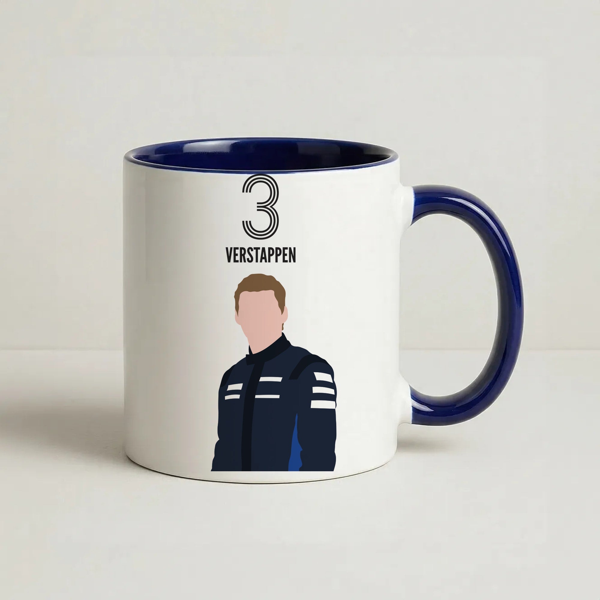 Verstappen 2026 Coffee Navy Blue Mug