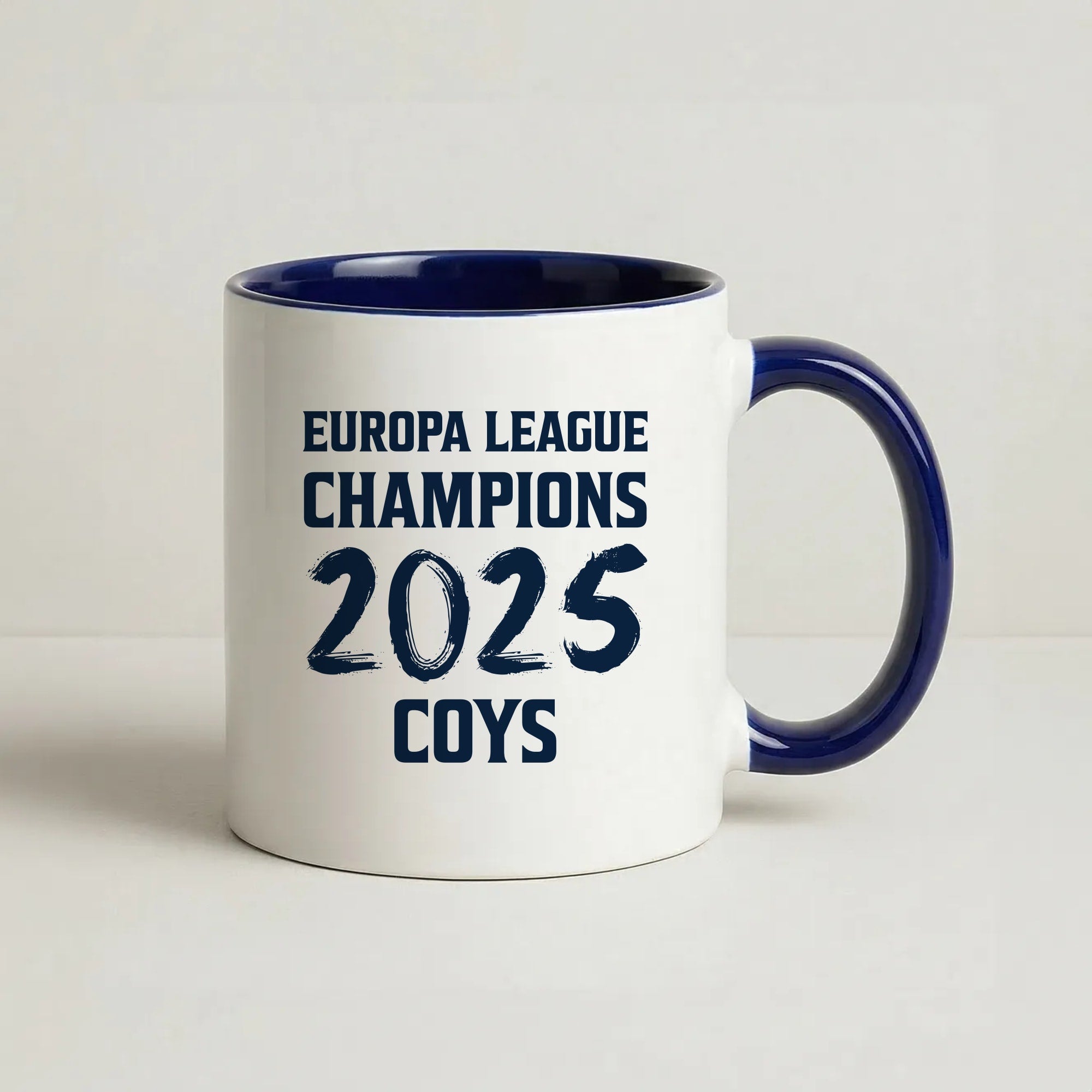 Europa League Winners 2025 - COYS Coffee Navy Blue Mug