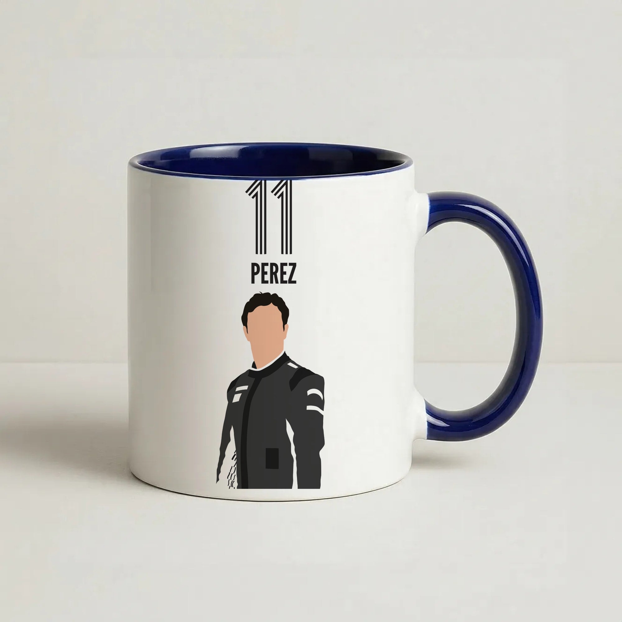 Perez 2026 Coffee Navy Blue Mug