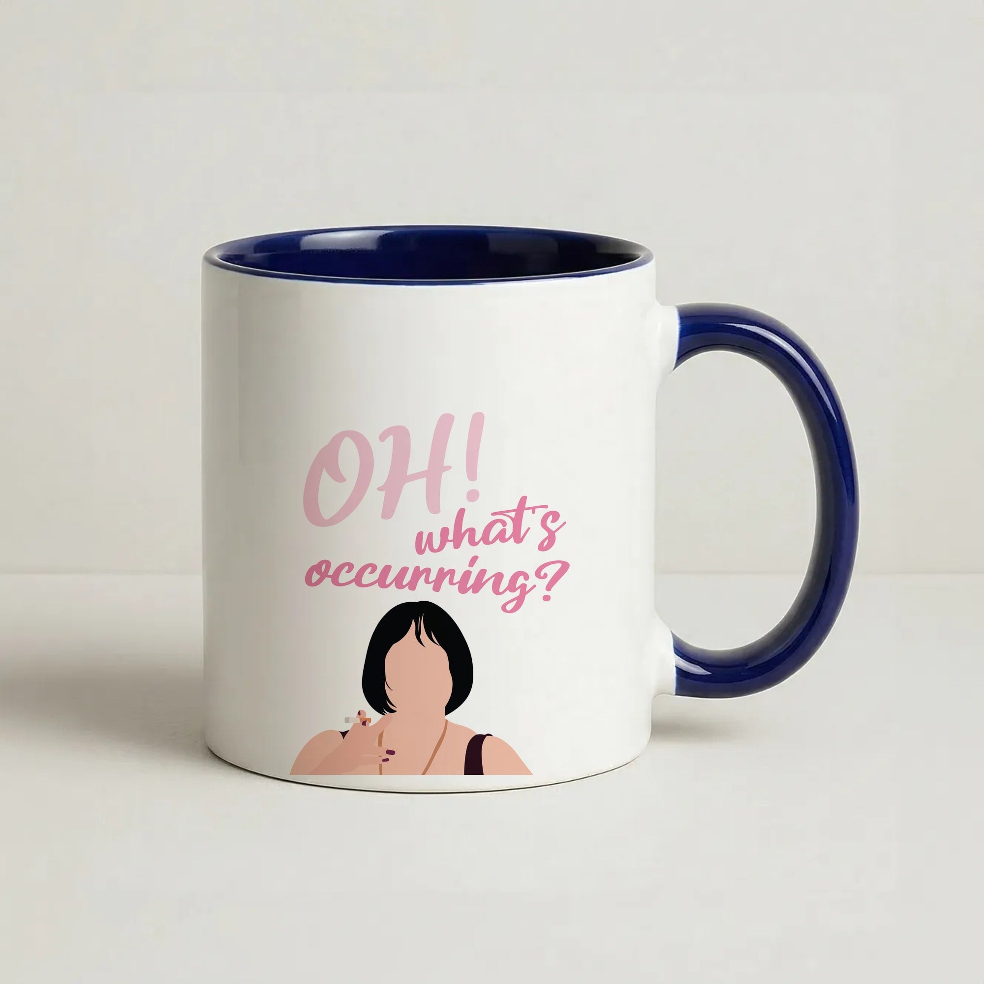 What's Occuring? Coffee Navy Blue Mug