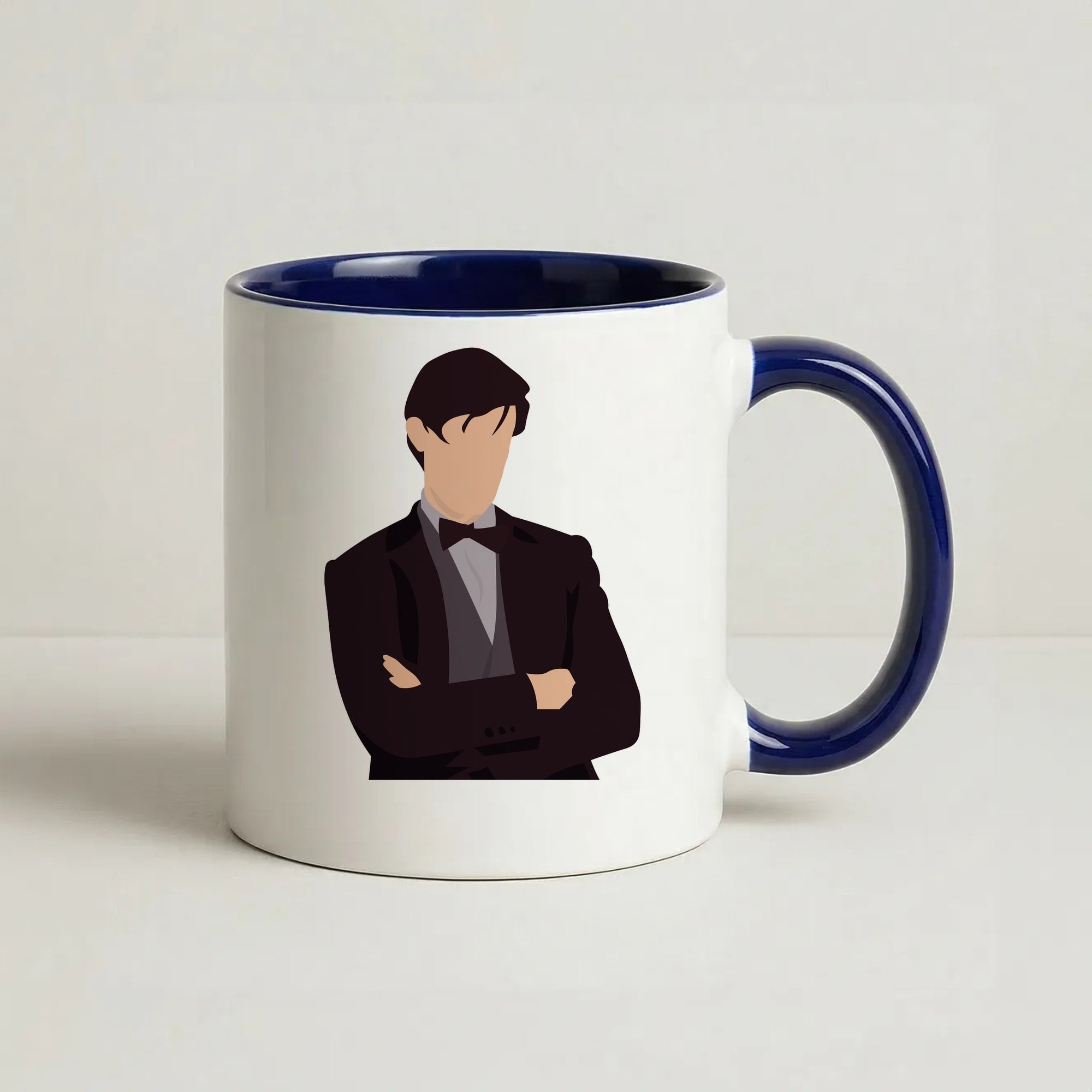 Matt Smith Coffee Navy Blue Mug
