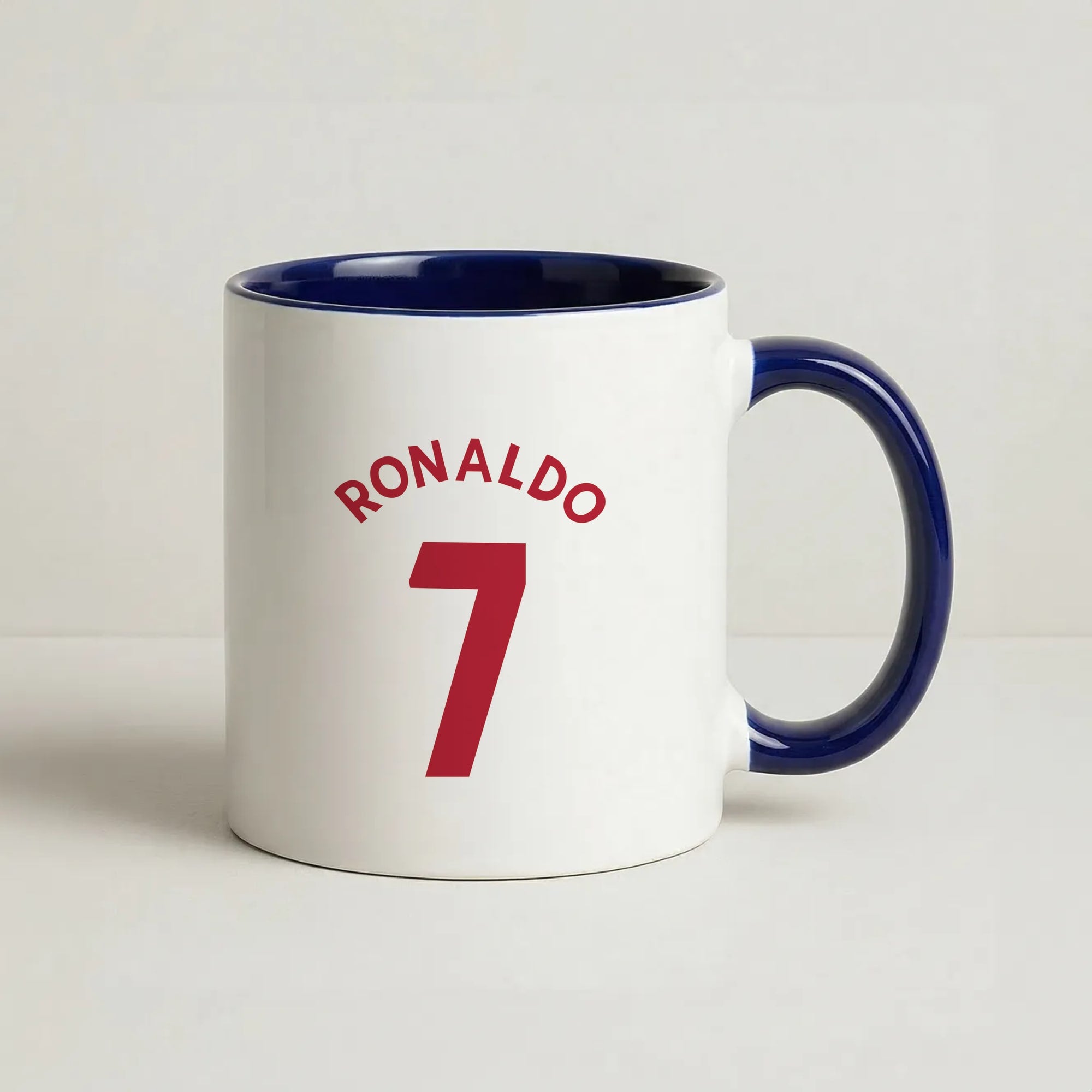 Iconic 7 - Ronaldo Coffee Navy Blue Mug