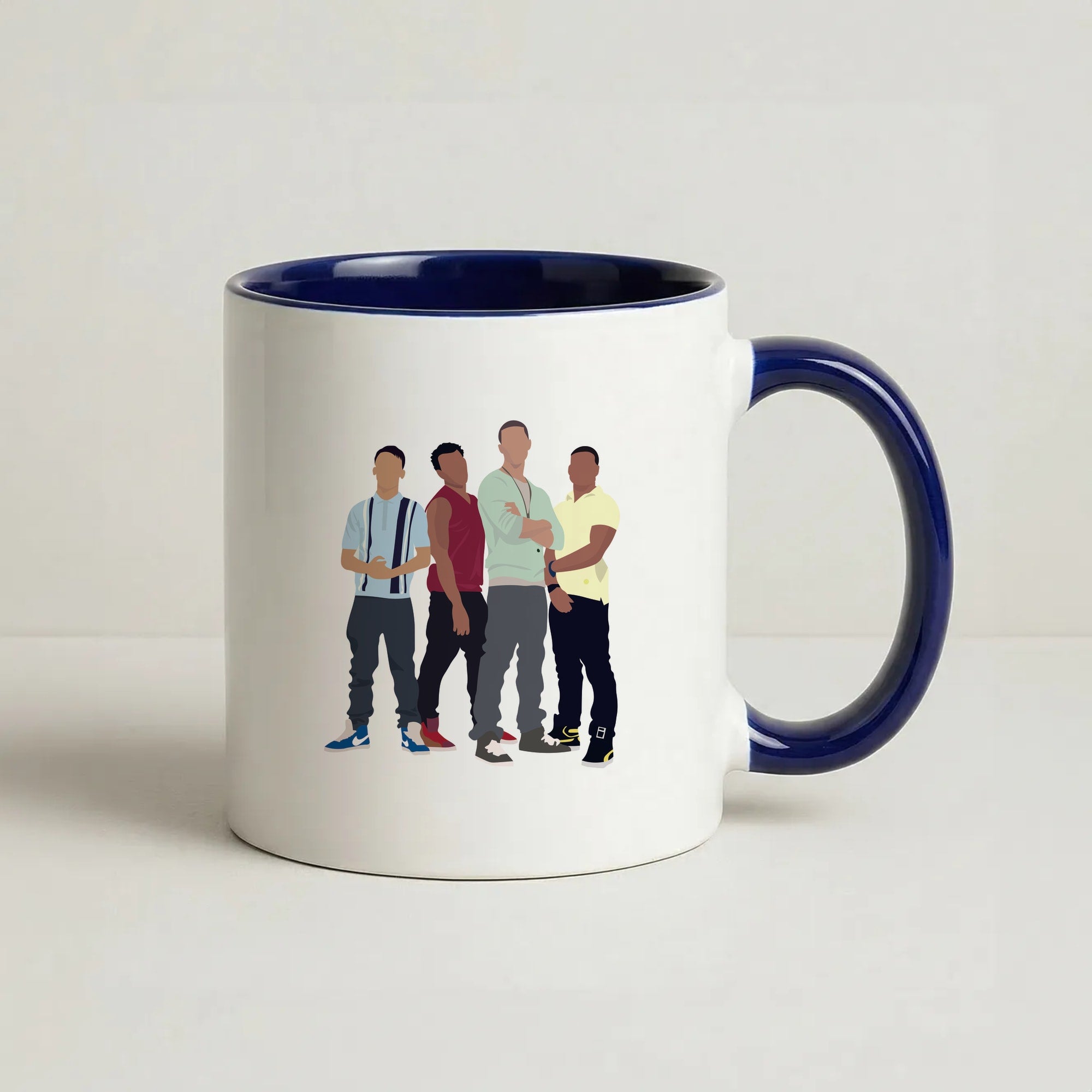 Band Coffee Navy Blue Mug