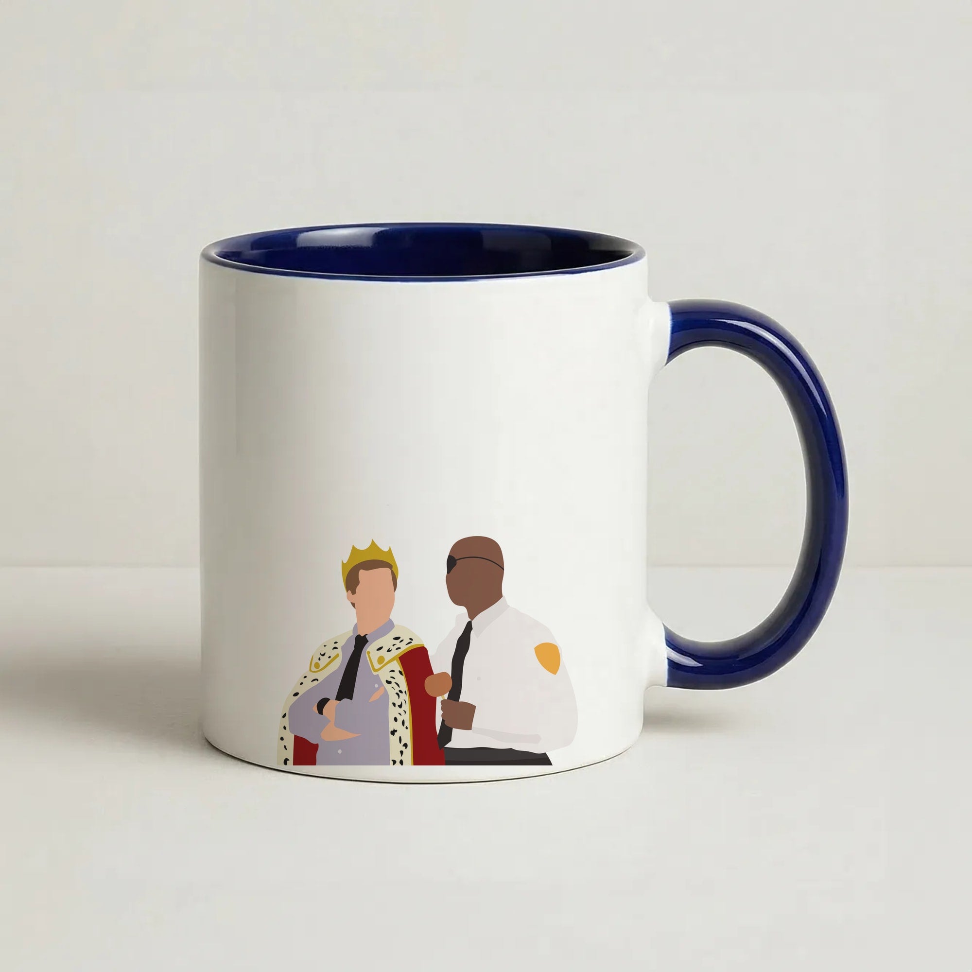Jake and Holt B99 - Halloween Specials Coffee Navy Blue Mug