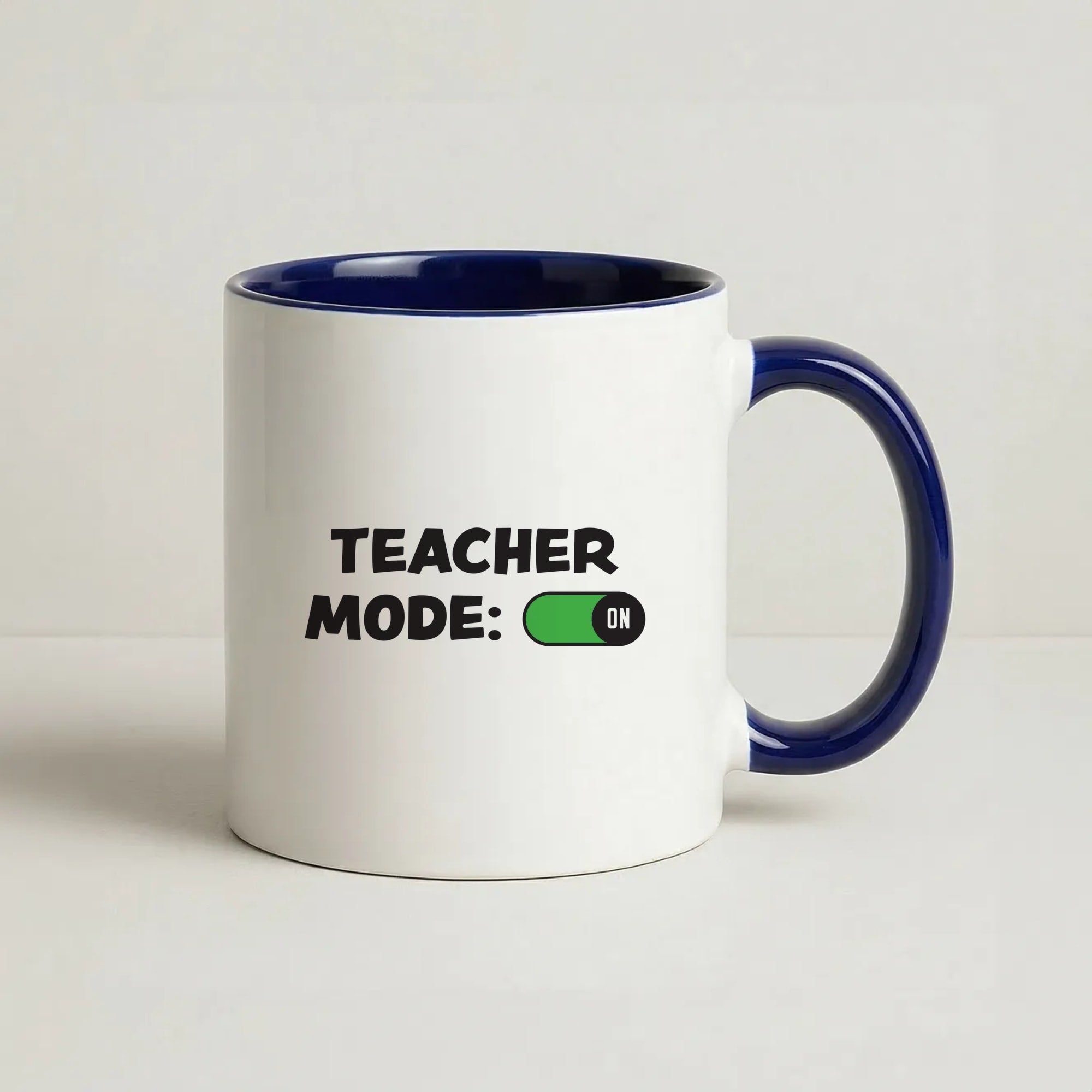 Teacher Mode On Coffee Navy Blue Mug