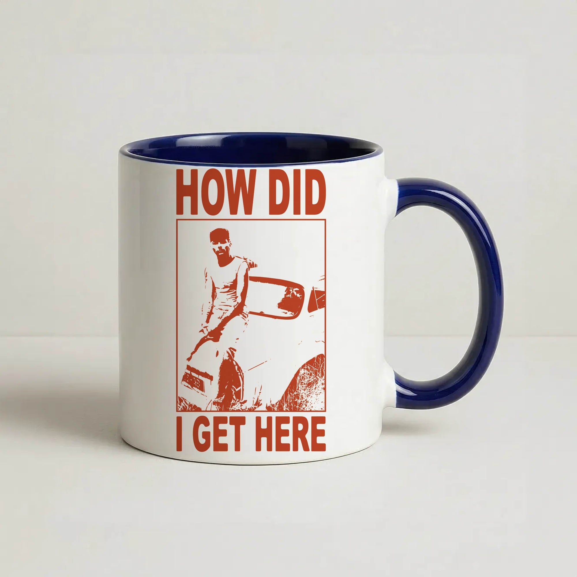 HDIGH Poster Coffee Navy Blue Mug