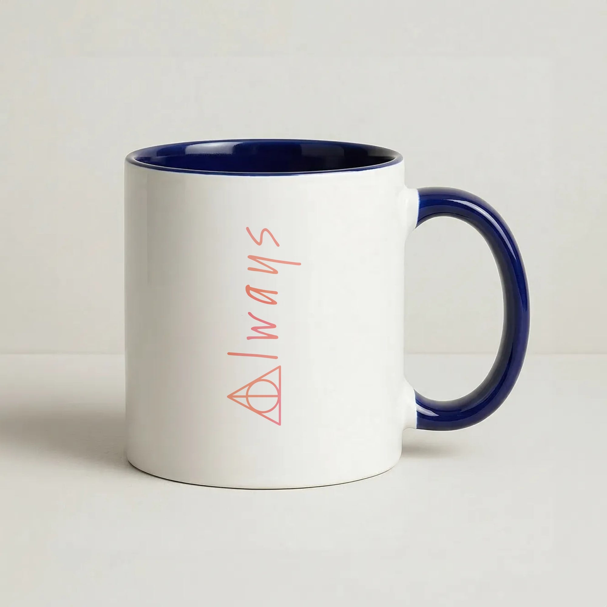 Deathly Always Coffee Navy Blue Mug