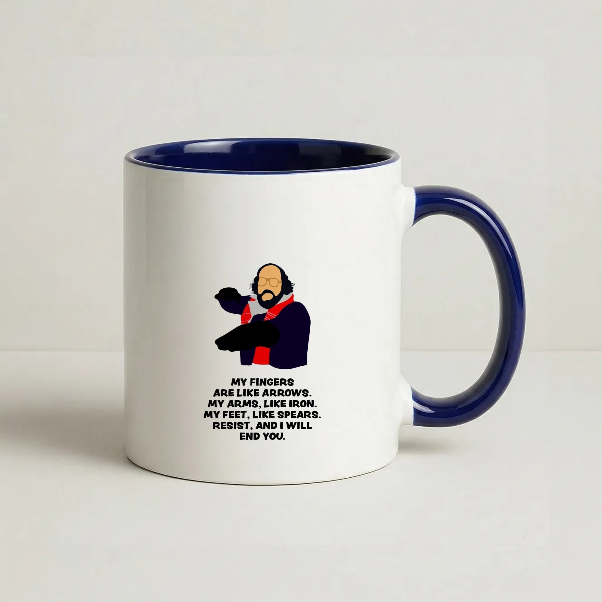 Murray Quote Coffee Navy Blue Mug