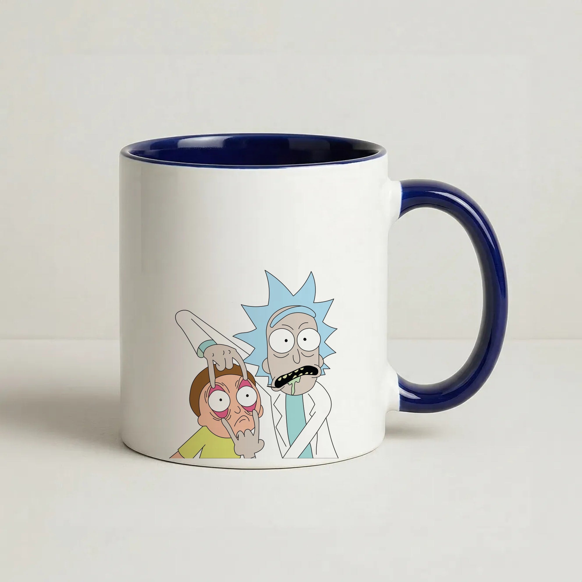 Psychedelic - RAM Coffee Navy Blue Mug