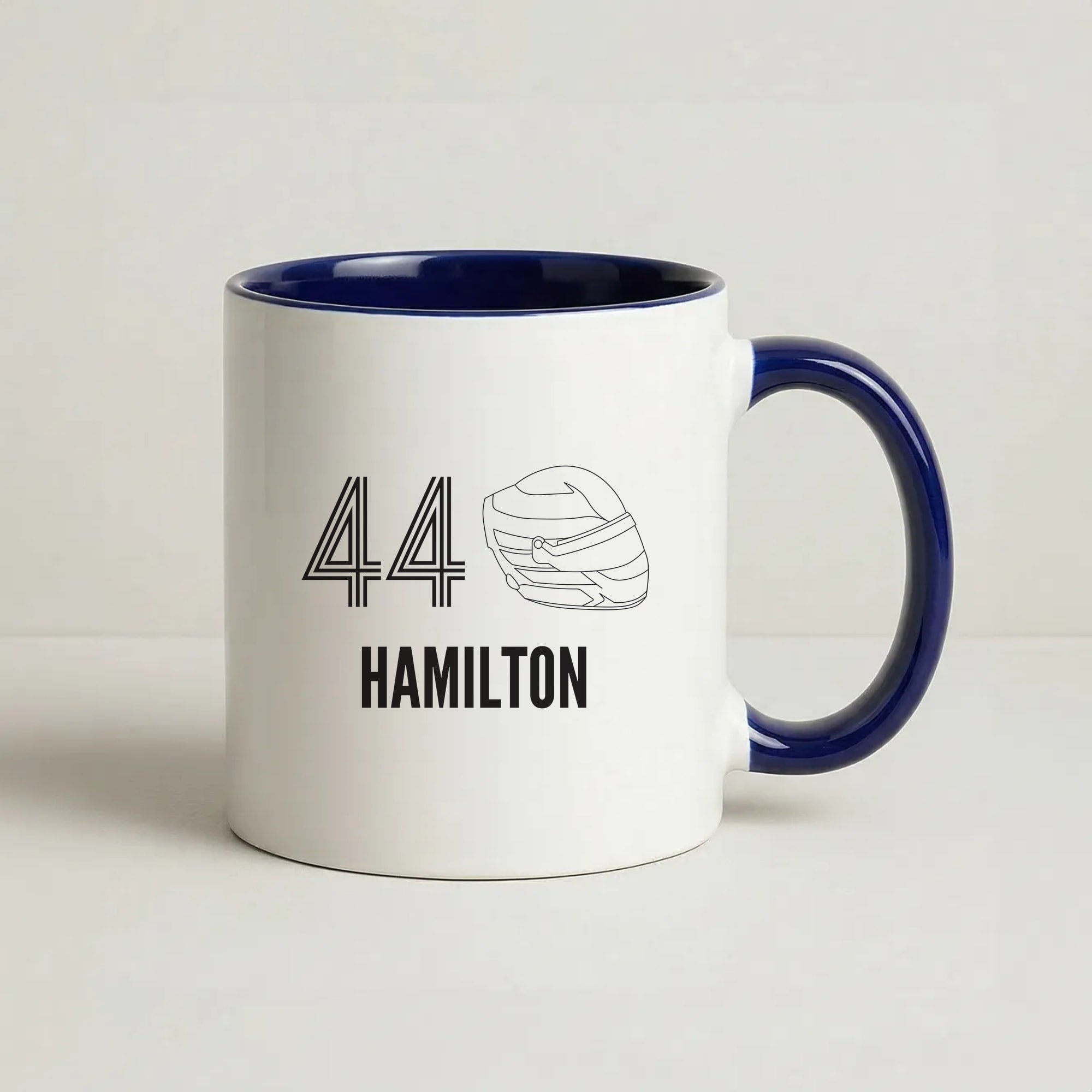 Hamilton Helmet 2026 Coffee Navy Blue Mug